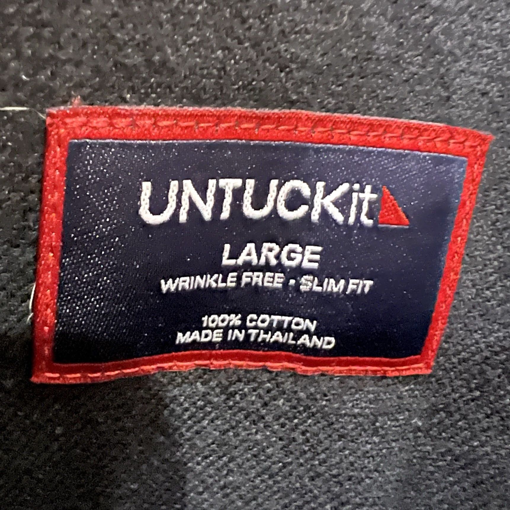 UNTUCKit UNTUCKit Black Button-Up Shirt Large Mens Long Sleeve 100% Cotton Classic Size US L / EU 52-54 / 3 - 4 Thumbnail