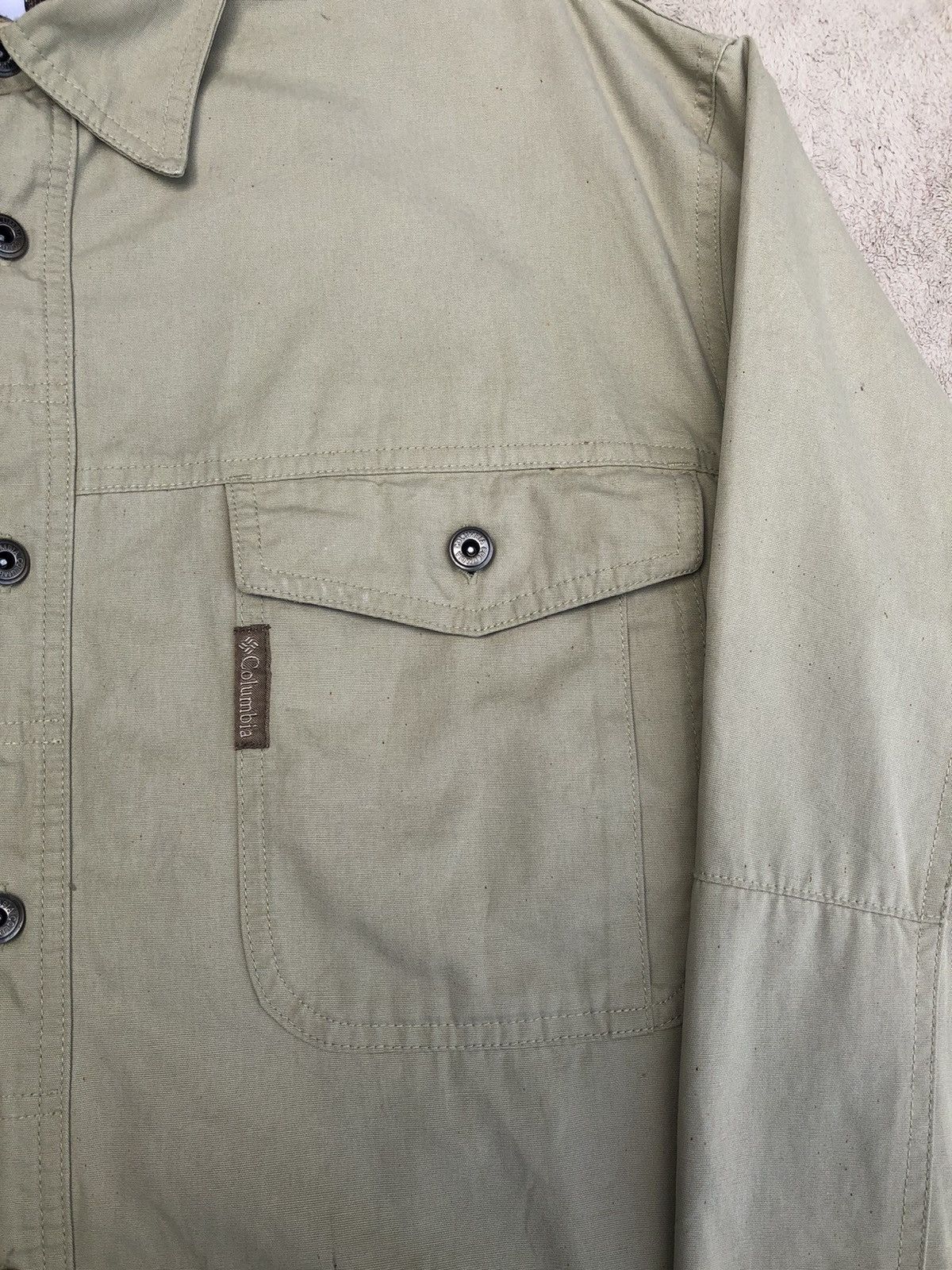 Columbia × Vintage Vintage Columbia Omni Shield Workwear Fleece Shirt Size US L / EU 52-54 / 3 - 5 Thumbnail