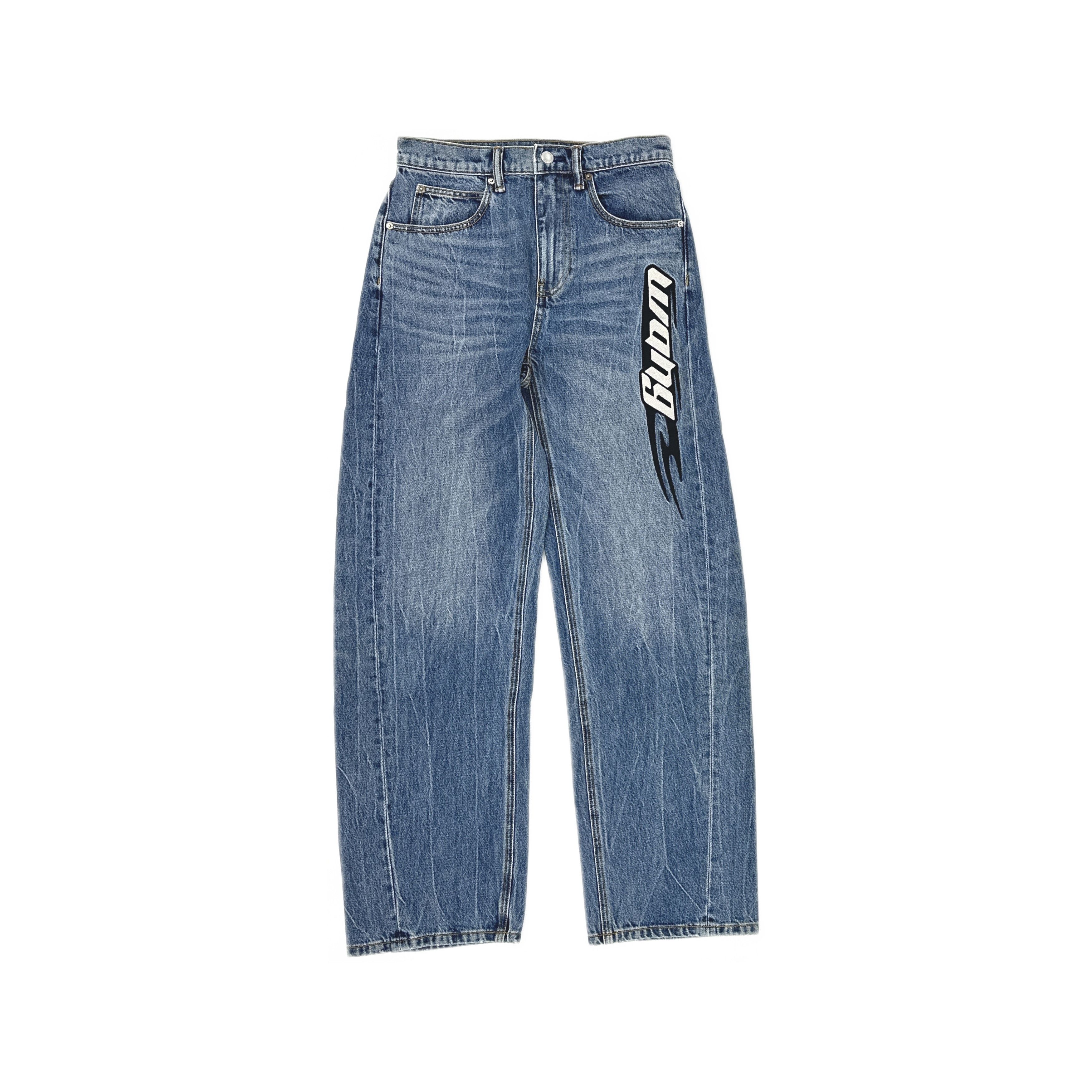 Alexander Wang Alexander Wang Logo Print Jeans Size 25 Size 25" / US 0 / IT 36 - 1 Thumbnail