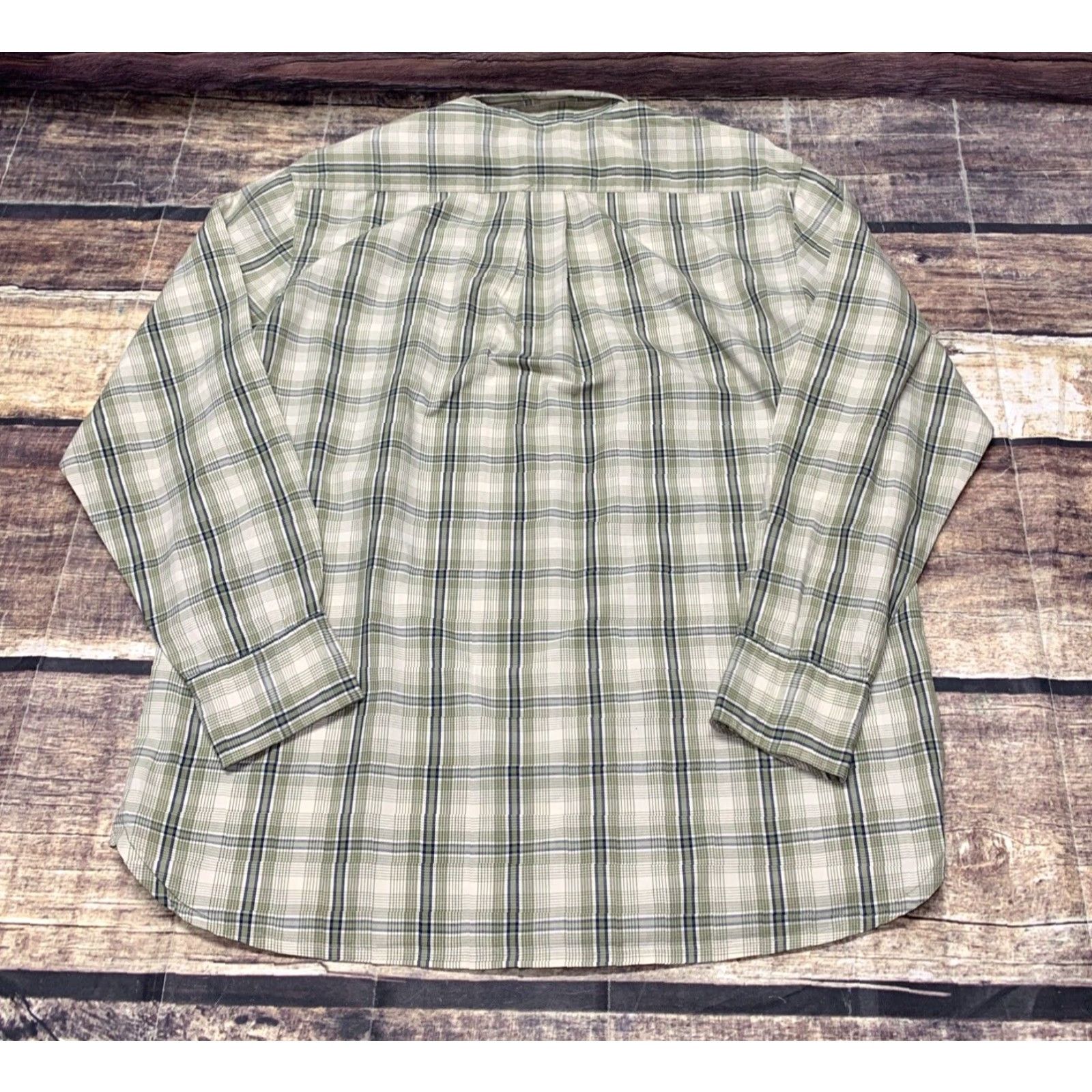 Timberland Timberland Shirt Button-Up Long Sleeve Plaid Green White L Mens Regular Fit Casual Workwear Years Vintage No Size US L / EU 52-54 / 3 - 7 Thumbnail