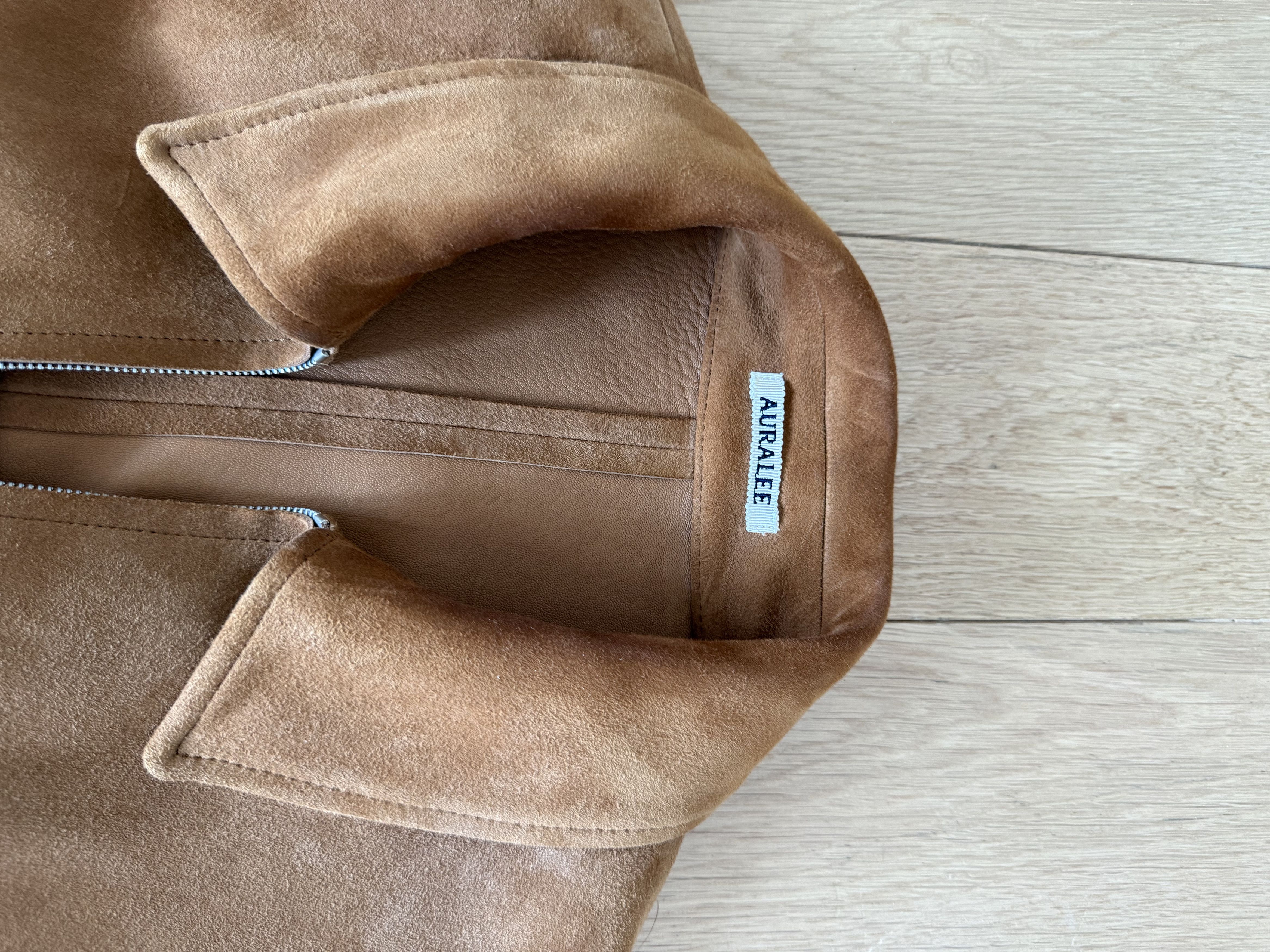 Auralee Auralee Lamb Suede Zip Blouson - Camel Size US XL / EU 56 / 4 - 2 Thumbnail