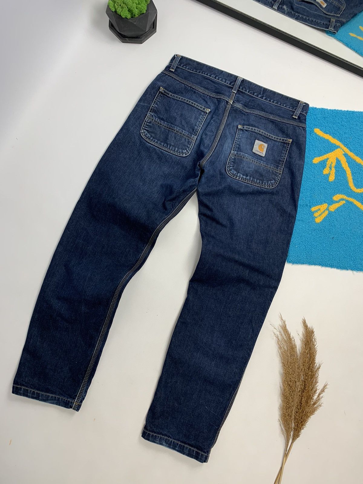 Carhartt × Vintage Vintage Carhartt Skill Denim Distressed Pant Size US 32 / EU 48 - 3 Thumbnail