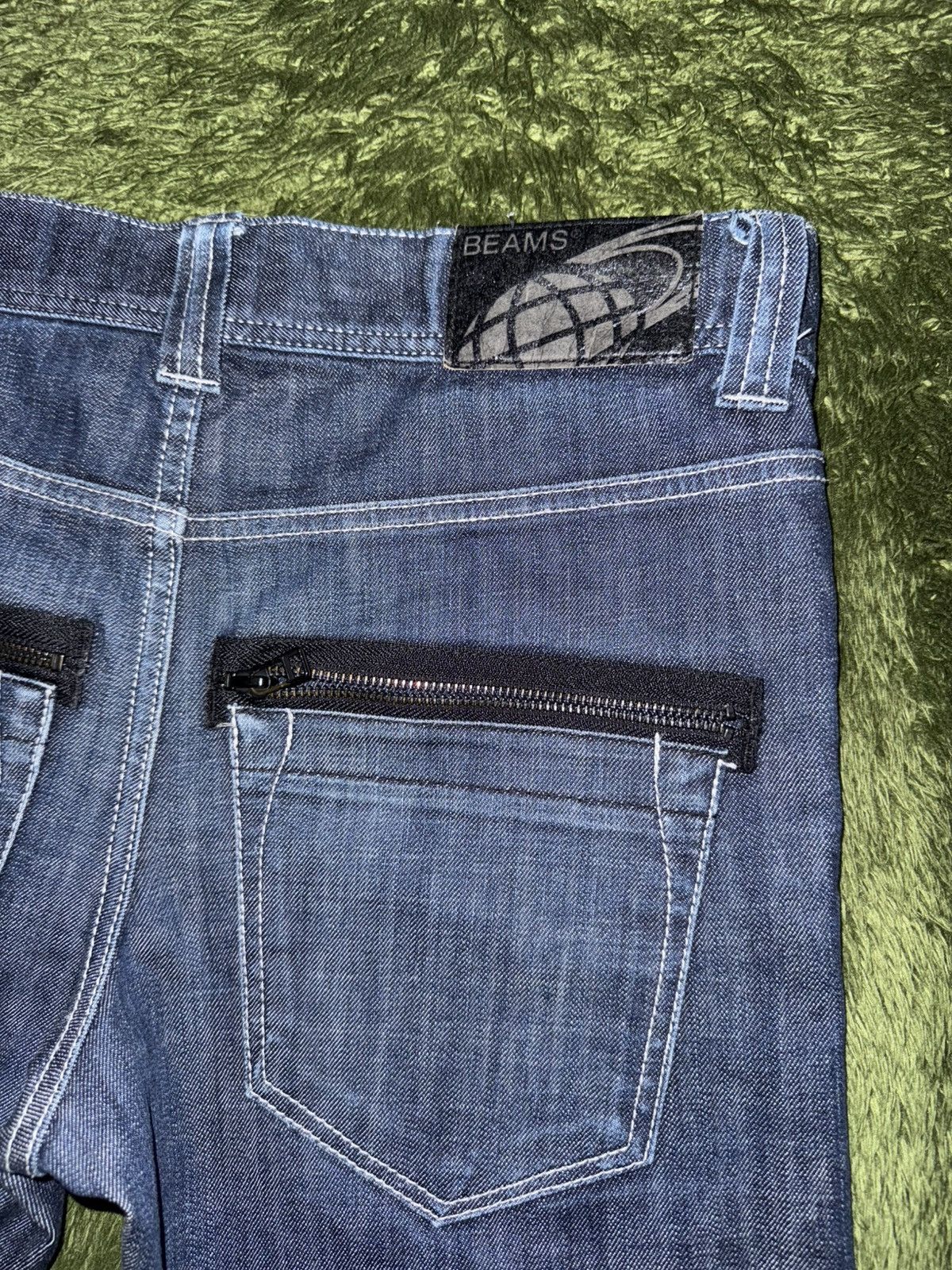 Beams Japan [M] BEAMS JAPAN Zip Pocket Detail Denim Pants Indigo Size US 32 / EU 48 - 11 Thumbnail