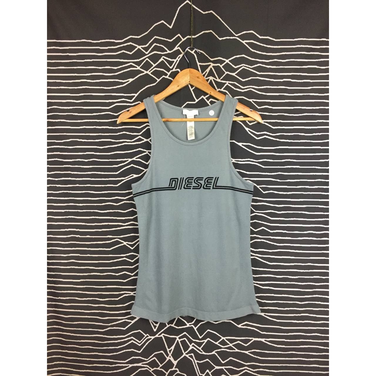 Diesel Vtg Diesel Spell Out Logo Made In Italy Tank top Size US M / EU 48-50 / 2 - 2 Thumbnail
