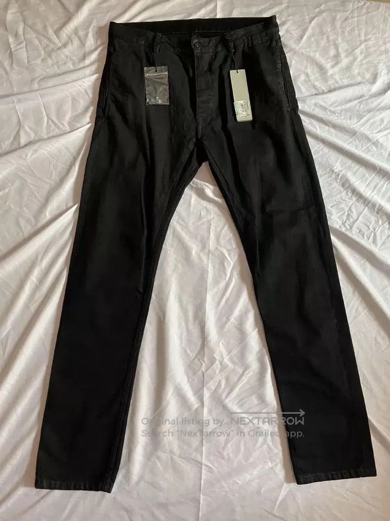 Rick Owens Rick Owens Black Waxed Casual Pants. Size US 33 - 1 Thumbnail