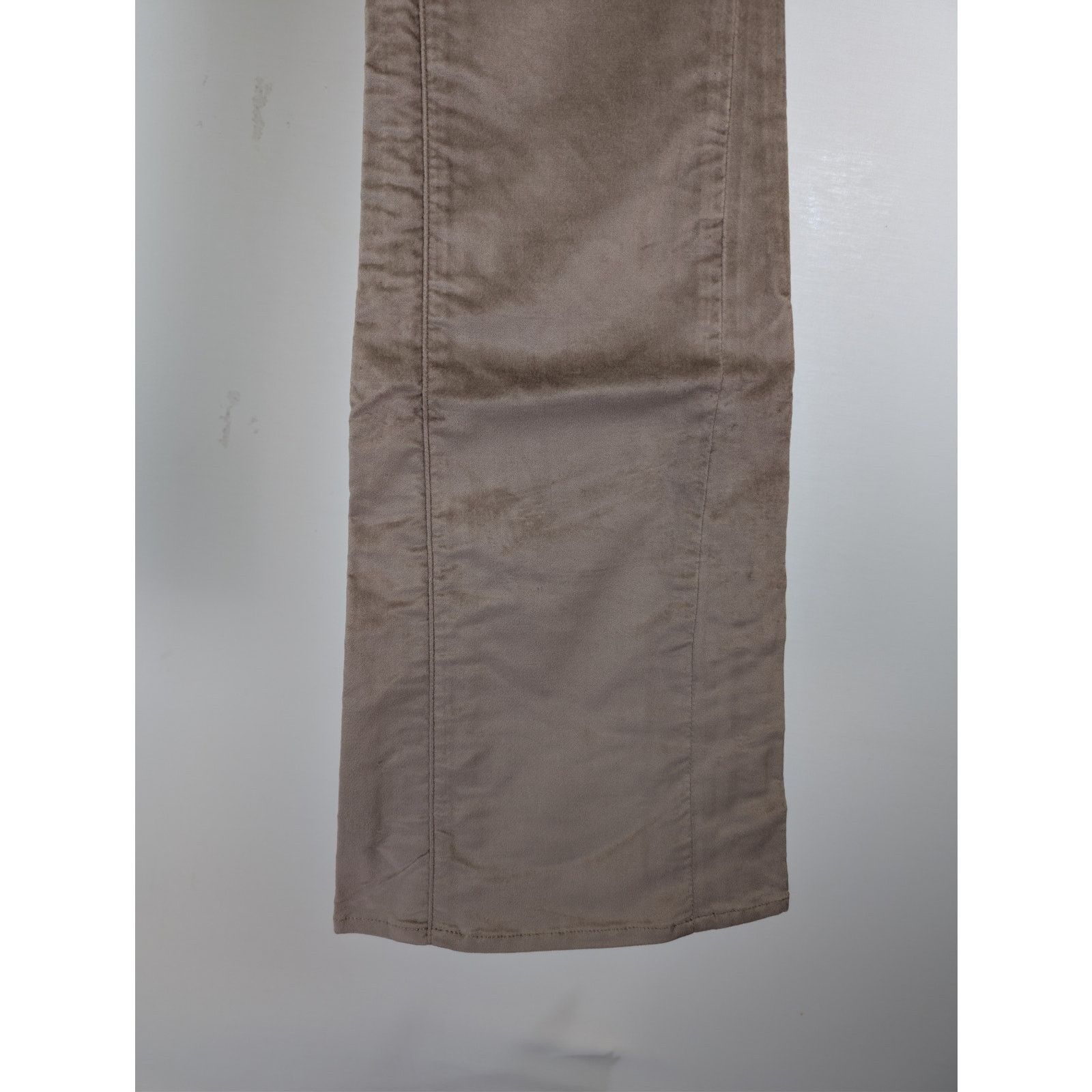 Amiri o1rshd1 Velour Flare Stack Pants in Sand Size US 33 - 9 Thumbnail