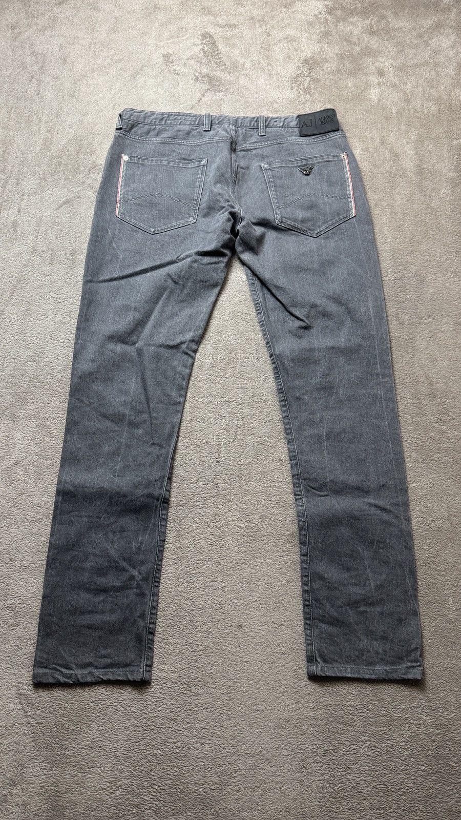Armani Vintage Slim Fit Wash Jeans Y2K punk diesel ysl purple Size US 34 / EU 50 - 1 Thumbnail