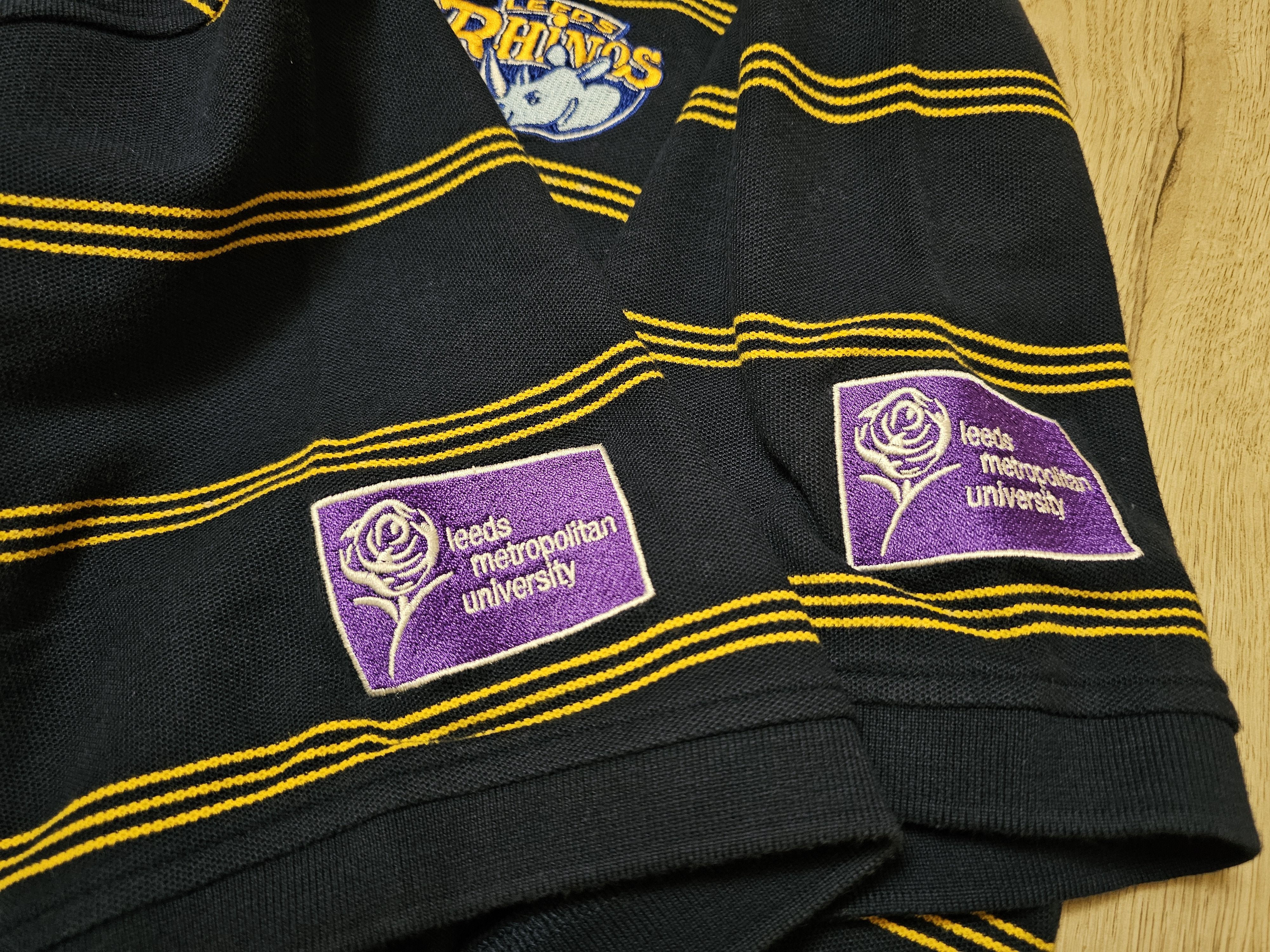 All Sport LEEDS RHINOS RUGBY JERSEY 2015 ENGLAND RUGBY COTTON POLO Size US XXL / EU 58 / 5 - 6 Thumbnail