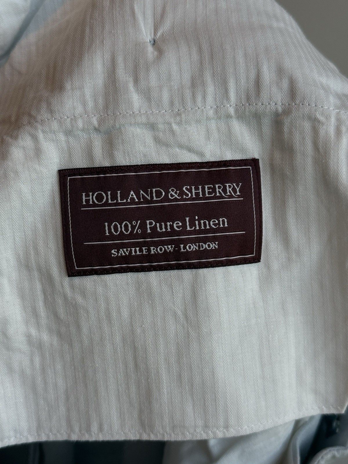 Holland & Sherry Holland & Sherry Men's Linen Trousers Dress Pants size EU-52 Size US 36 / EU 52 - 6 Thumbnail