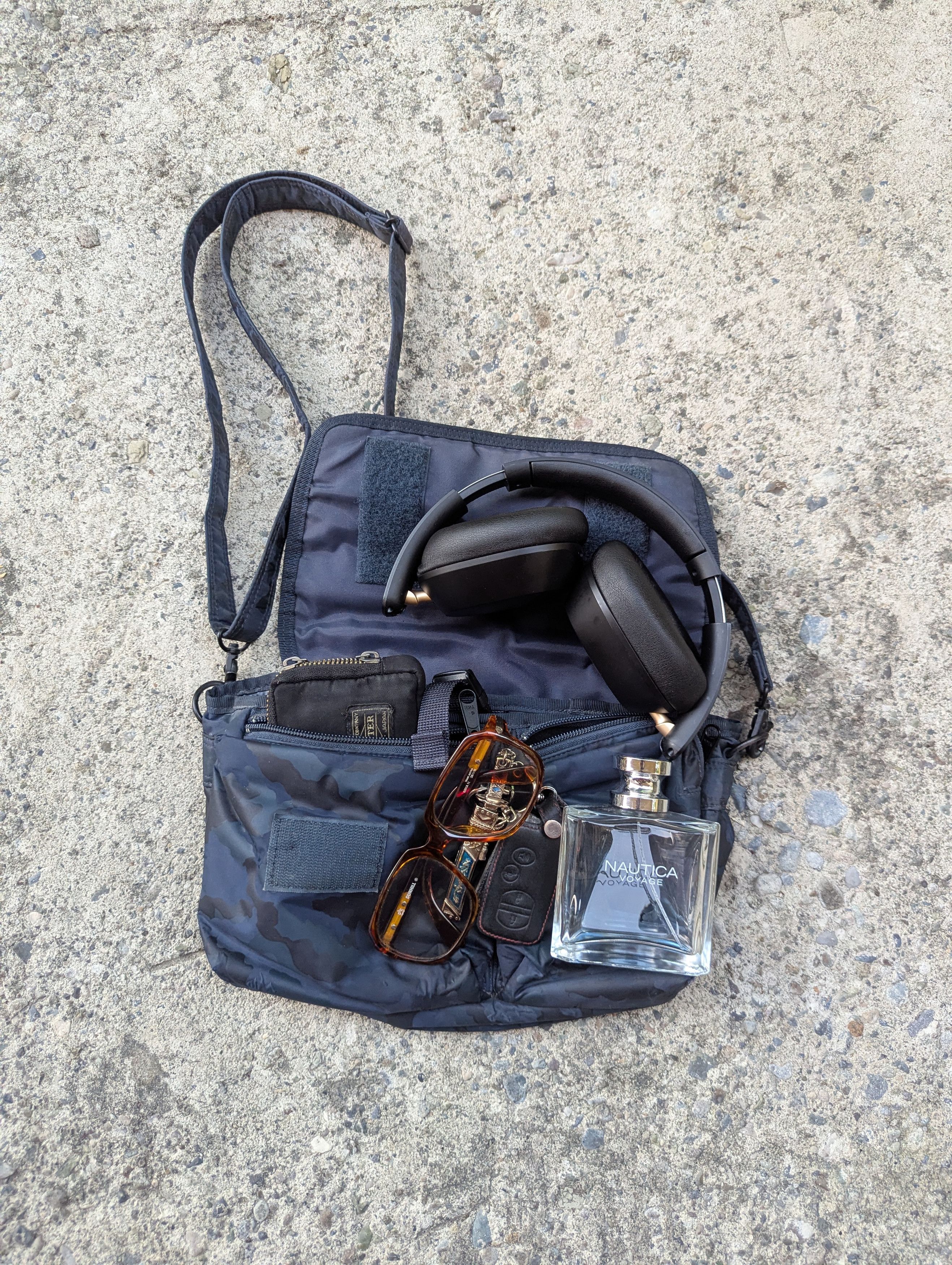 Head Porter × Porter Head Porter Blue Camou Sling Shoulder Bag Size ONE SIZE - 6 Thumbnail