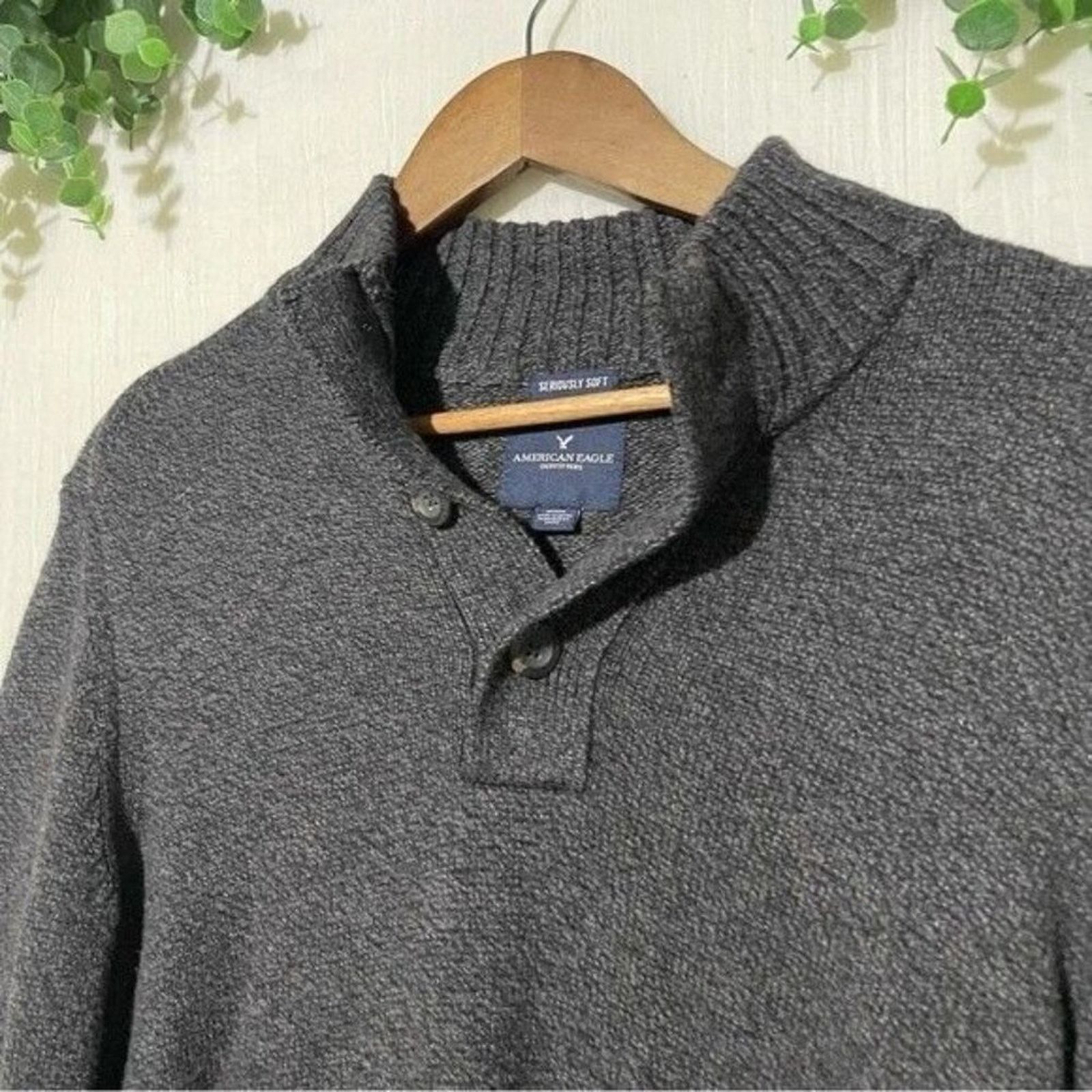 American Eagle Outfitters American Eagle Men’s Mock Neck Sweater Medium Size US M / EU 48-50 / 2 - 3 Thumbnail