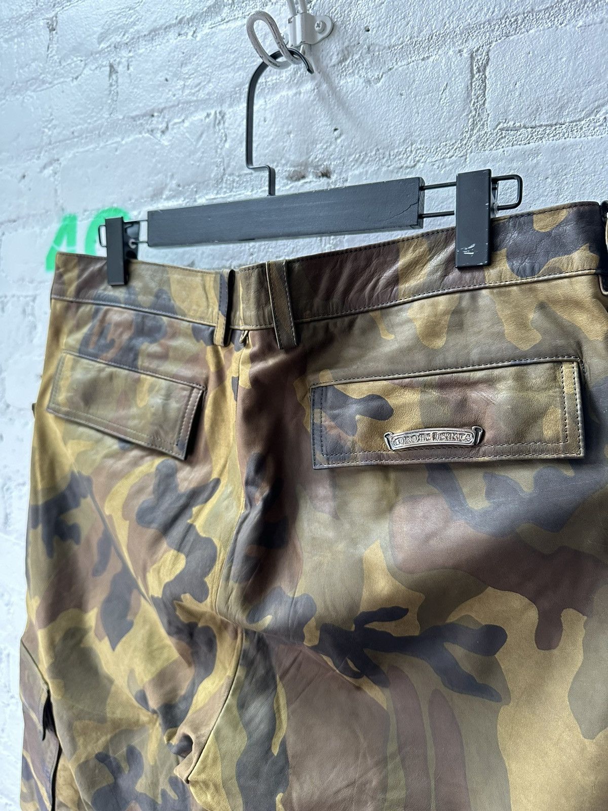 Chrome Hearts CHROME HEARTS LEATHER CAMO SHORTS Size US 34 / EU 50 - 4 Thumbnail