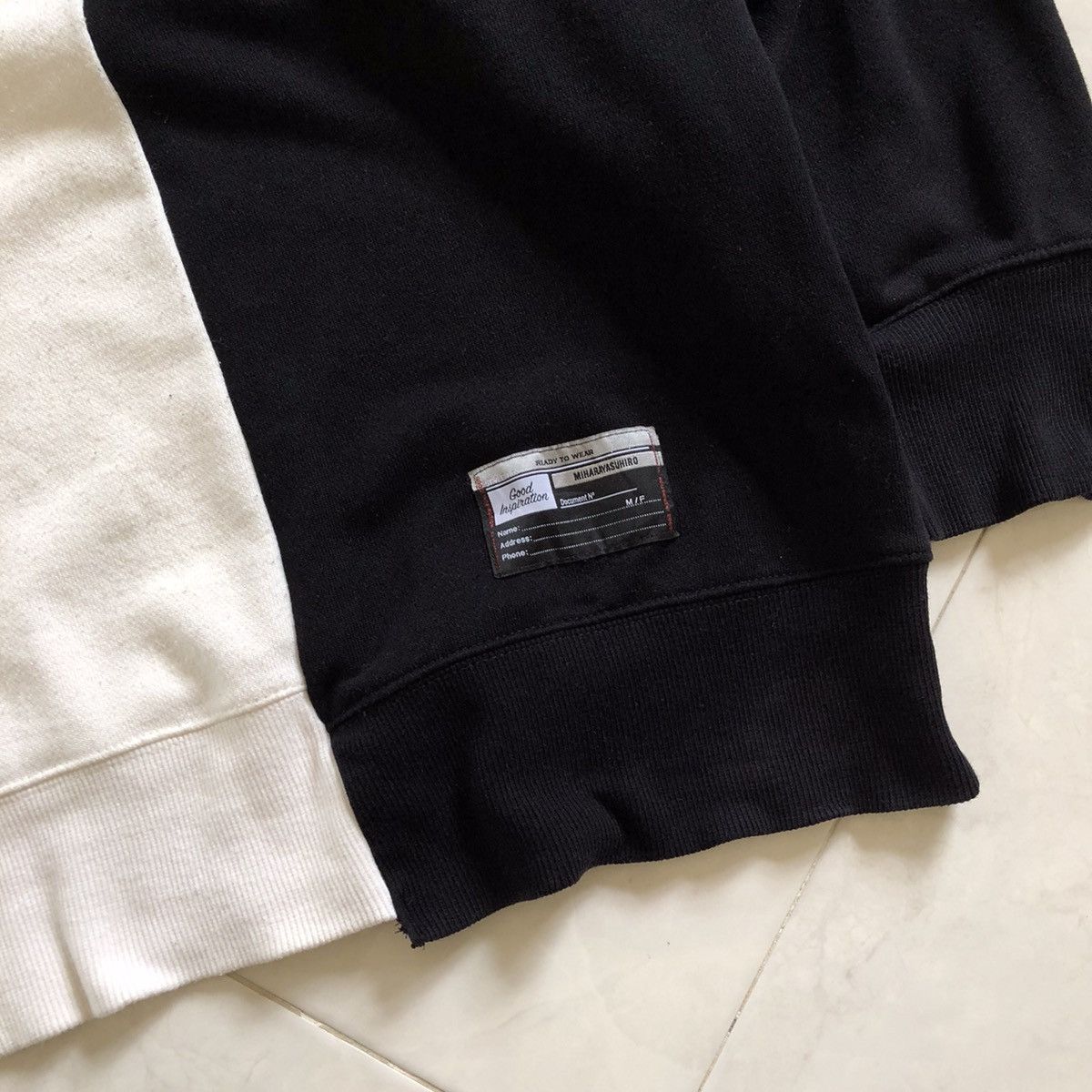 Maison MIHARA YASUHIRO Good Inspiration by MIHARAYASUHIRO Cut n Sew Sweatshirt Size US XXL / EU 58 / 5 - 5 Thumbnail