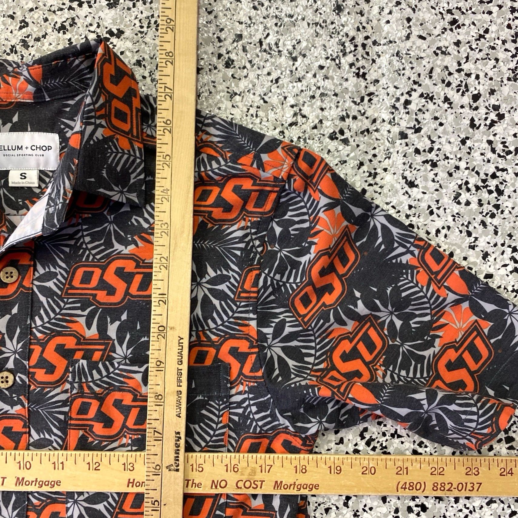Vintage Oklahoma State Cowboys Shirt Mens Small Tellum + Chop OSU Button Up Size US M / EU 48-50 / 2 - 3 Thumbnail