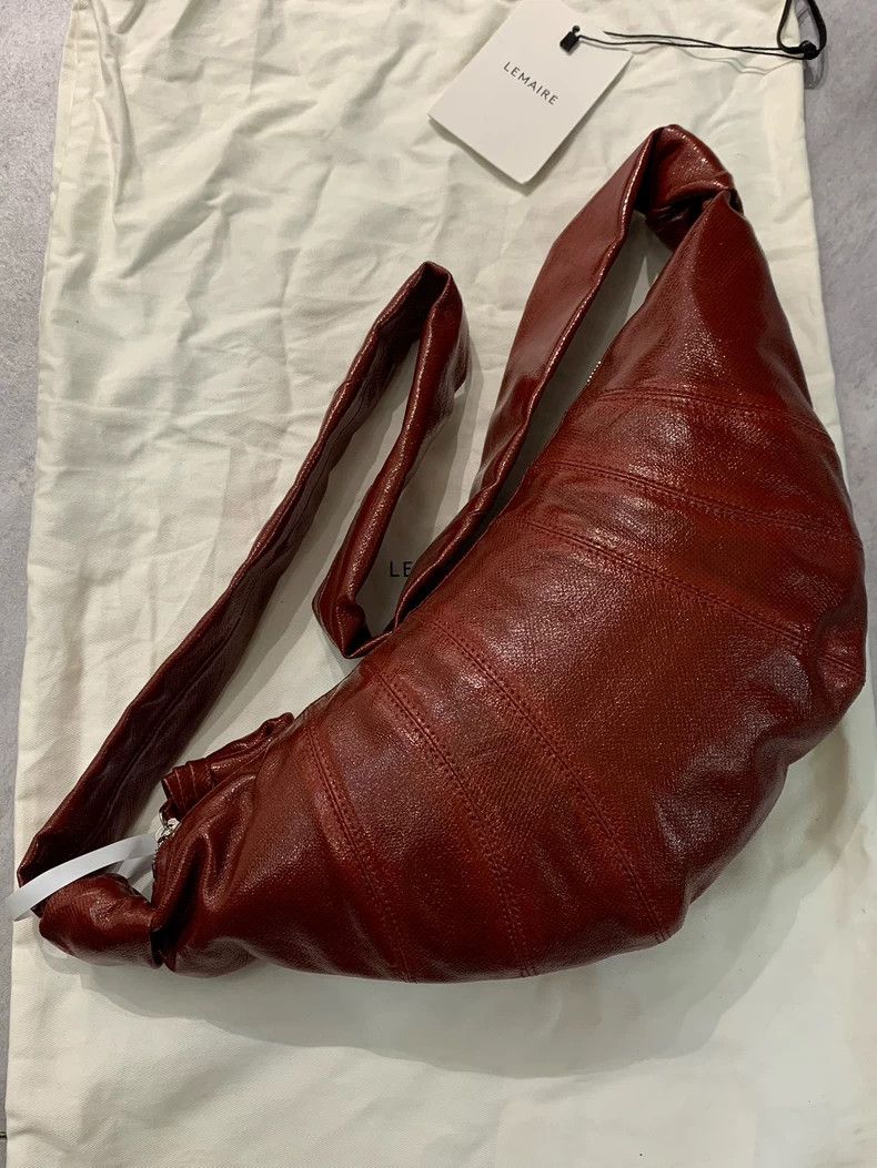 Lemaire Lemaire brick red coated horn bag Size ONE SIZE - 1 Thumbnail