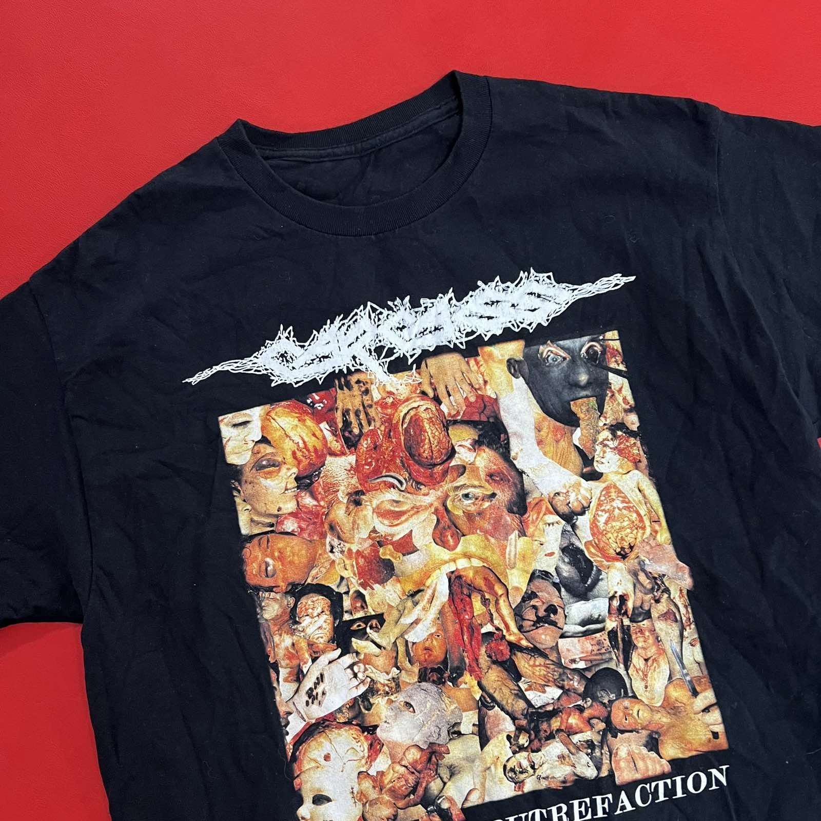 Band Tees Carcass Artwork Drawing Metal Band Tee (G-29) Size US M / EU 48-50 / 2 - 3 Thumbnail