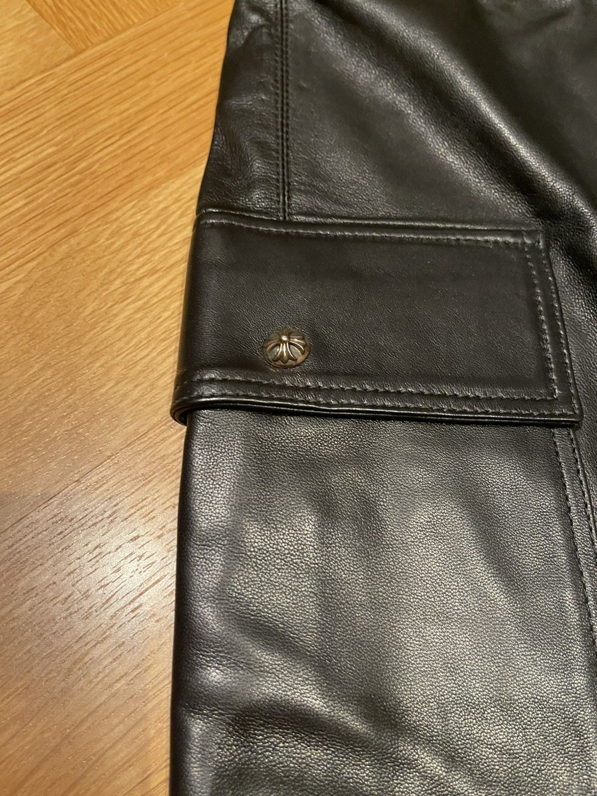 Chrome Hearts Chrome Hearts Leather Cargo Pocket Skirt Size 26" / US 2 / IT 38 - 3 Thumbnail