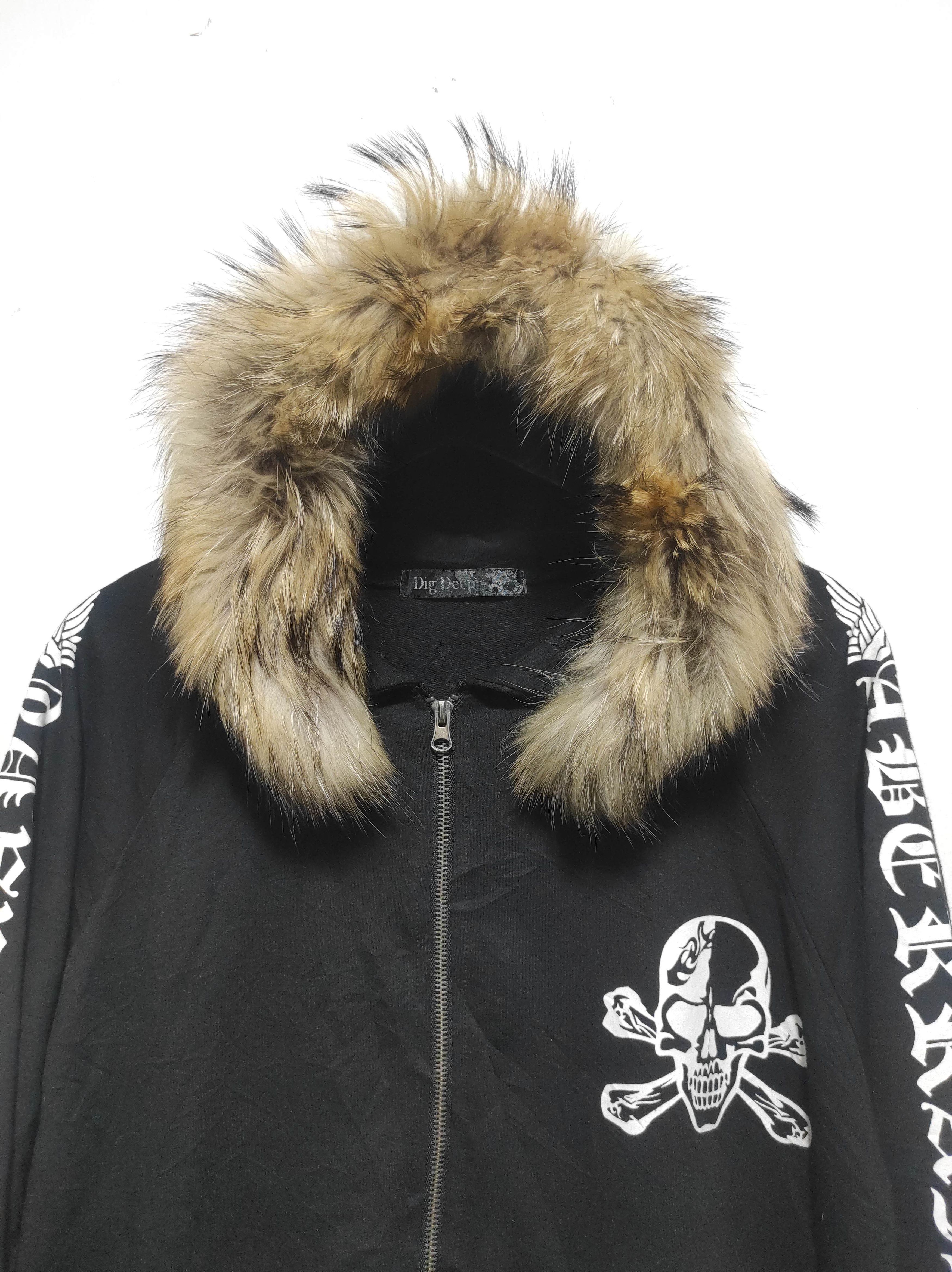 Dig Deep Skull Fur Hoodie IfSixWasNine LGB style