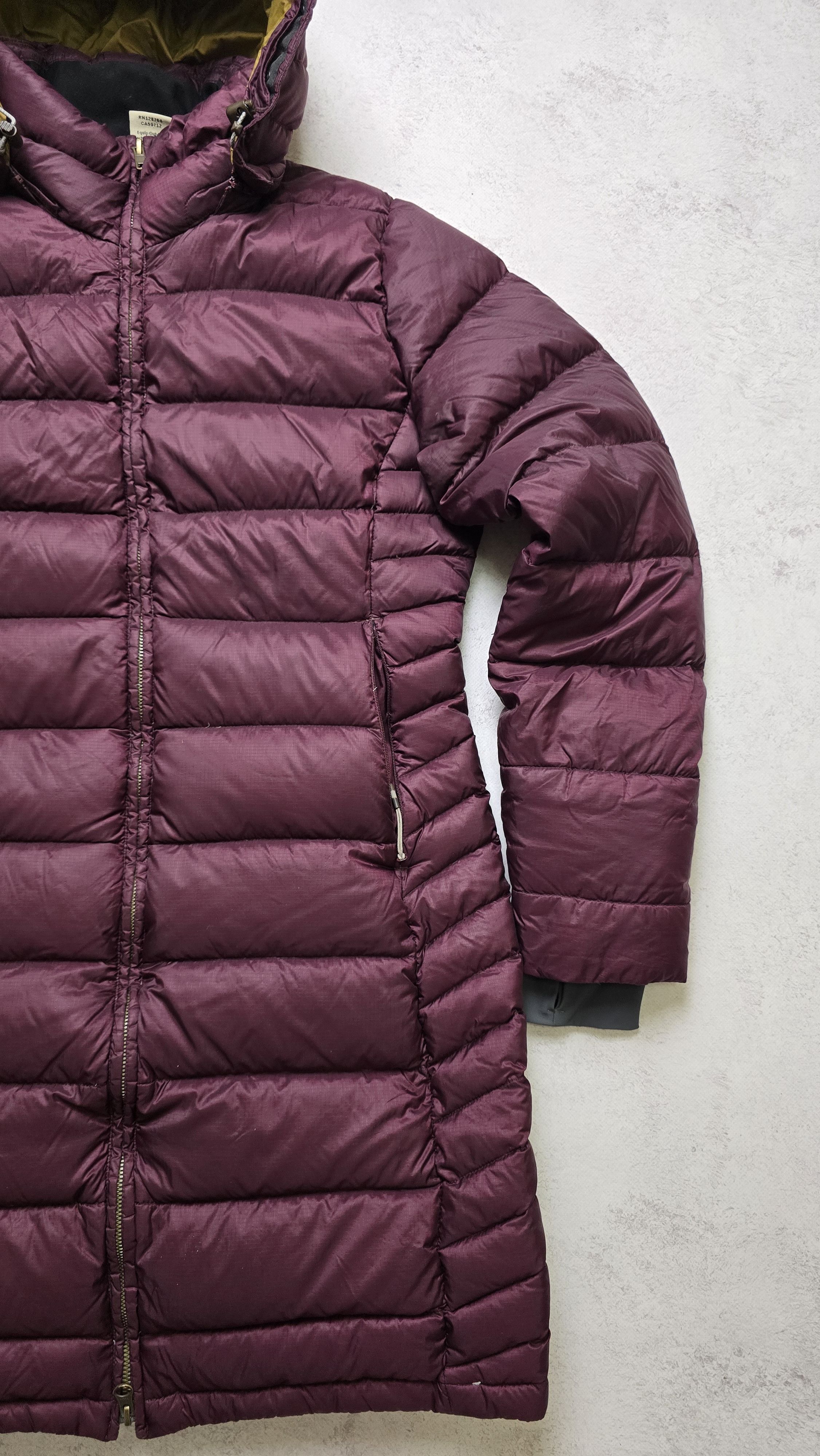 Rab Rab Deep Cover Down Parka Hooded Burgundy Winter Jacket Size M / US 6-8 / IT 42-44 - 7 Thumbnail