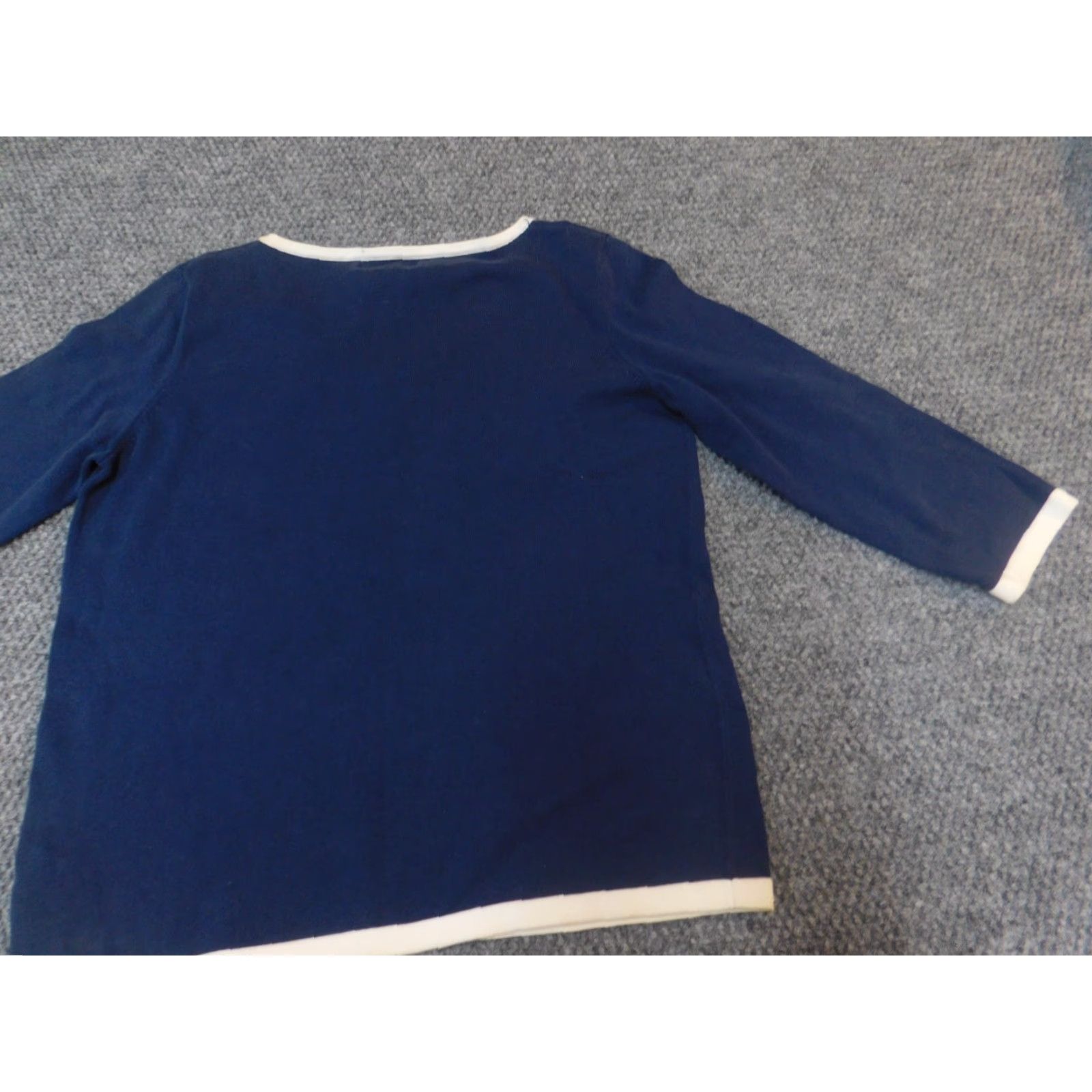 Jones New York Jones New York Sweater Womens Pullover V-Neck Blue Adult Small Size S / US 4 / IT 40 - 6 Thumbnail