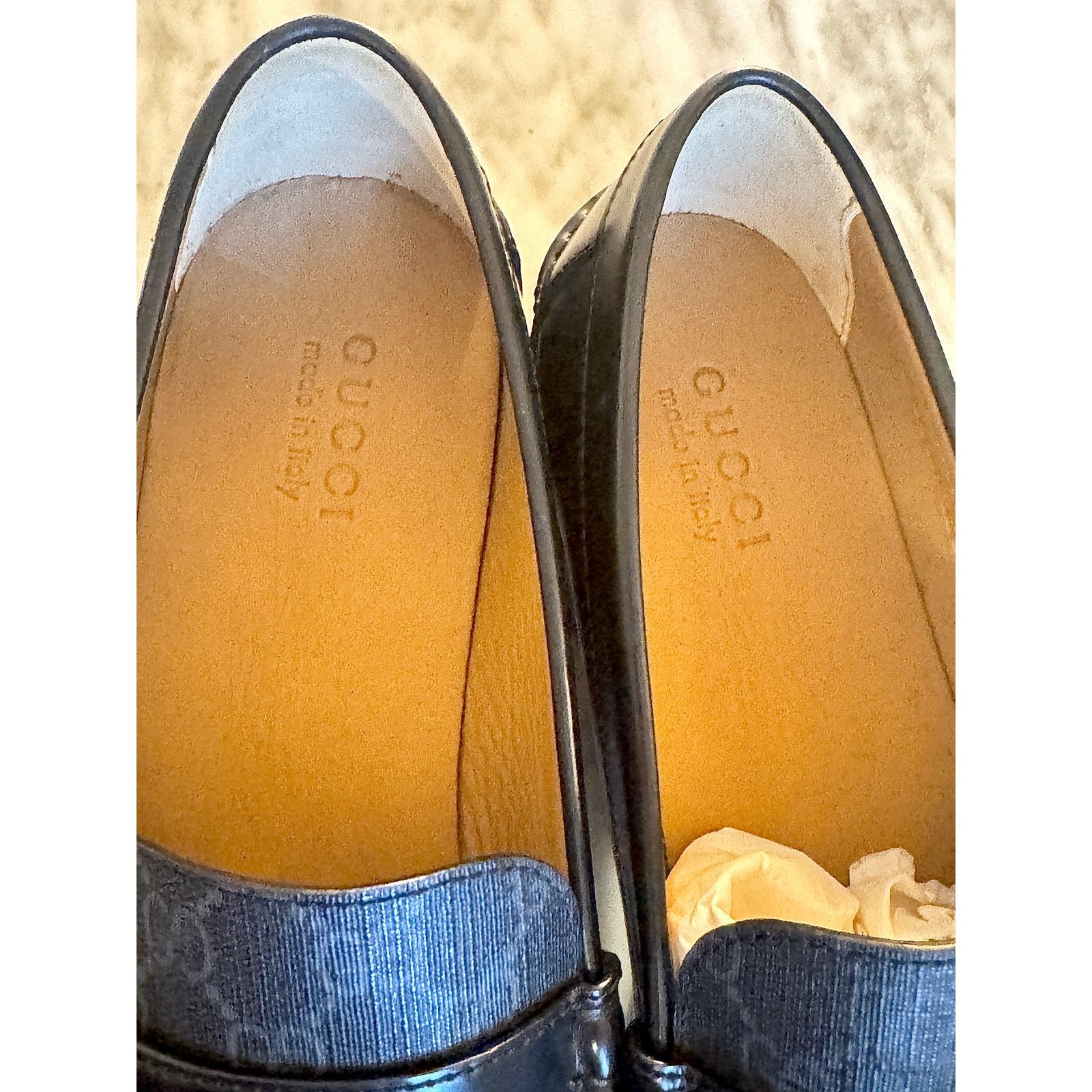 Gucci Gucci NWB Kaveh Supreme Black Leather Tassel Loafers Size US 13 / EU 46 - 4 Thumbnail