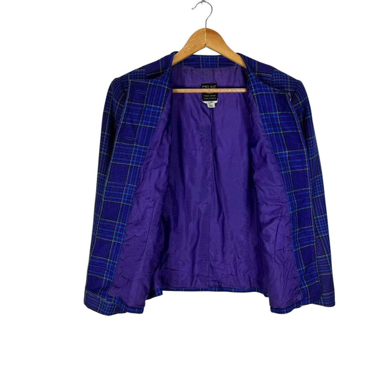 Celine ☀️CELINE FRANCE PLAIDS JACKET Size S / US 4 / IT 40 - 11 Thumbnail