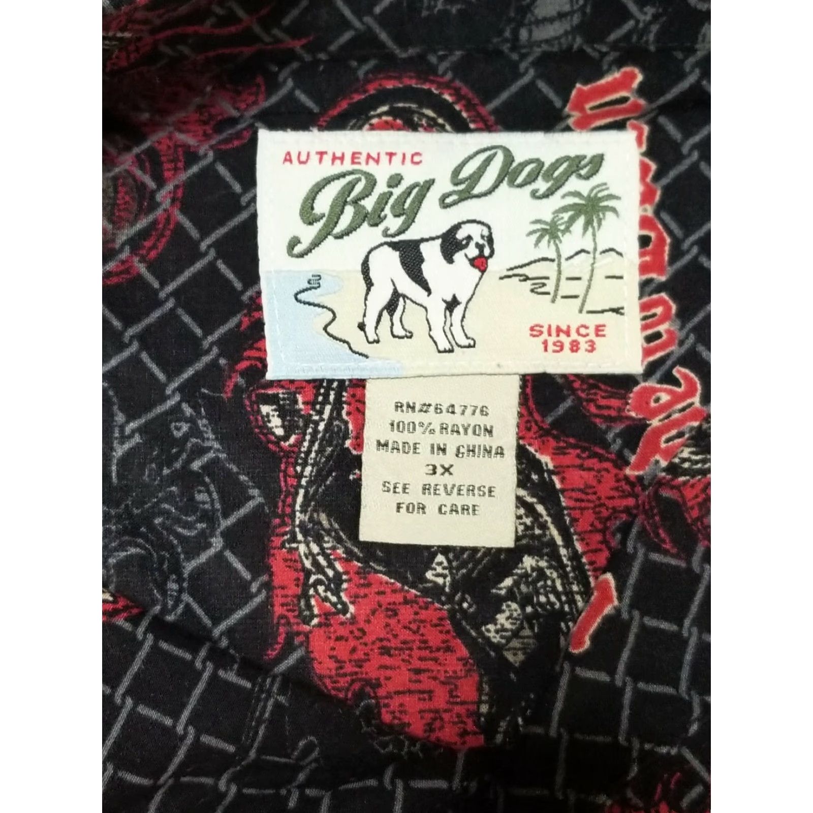 Big Dogs Authentic Big Dogs Shirt Men 3XL Multicolor Hawaiian Motorcycle Dragon Biker Mens Size US XXL / EU 58 / 5 - 3 Thumbnail