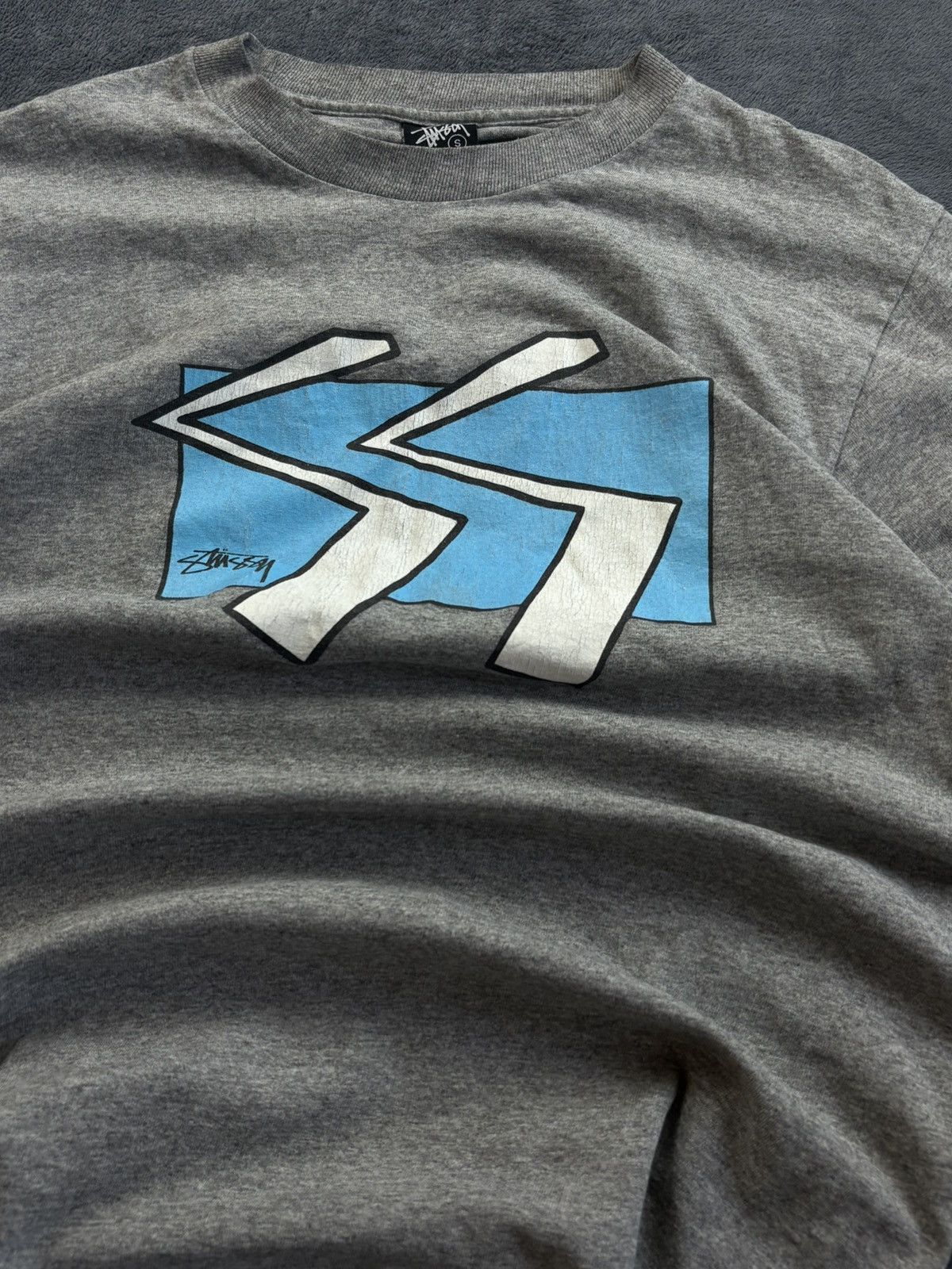Stussy 00s Vintage Stussy Streetwear Lightning Big Logo Print Size US S / EU 44-46 / 1 - 4 Thumbnail