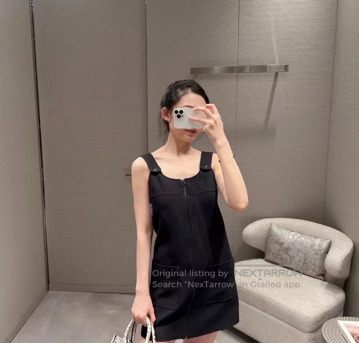 Dior DIOR Black Sleeveless Dress. Size XS / US 0-2 / IT 36-38 - 8 Thumbnail