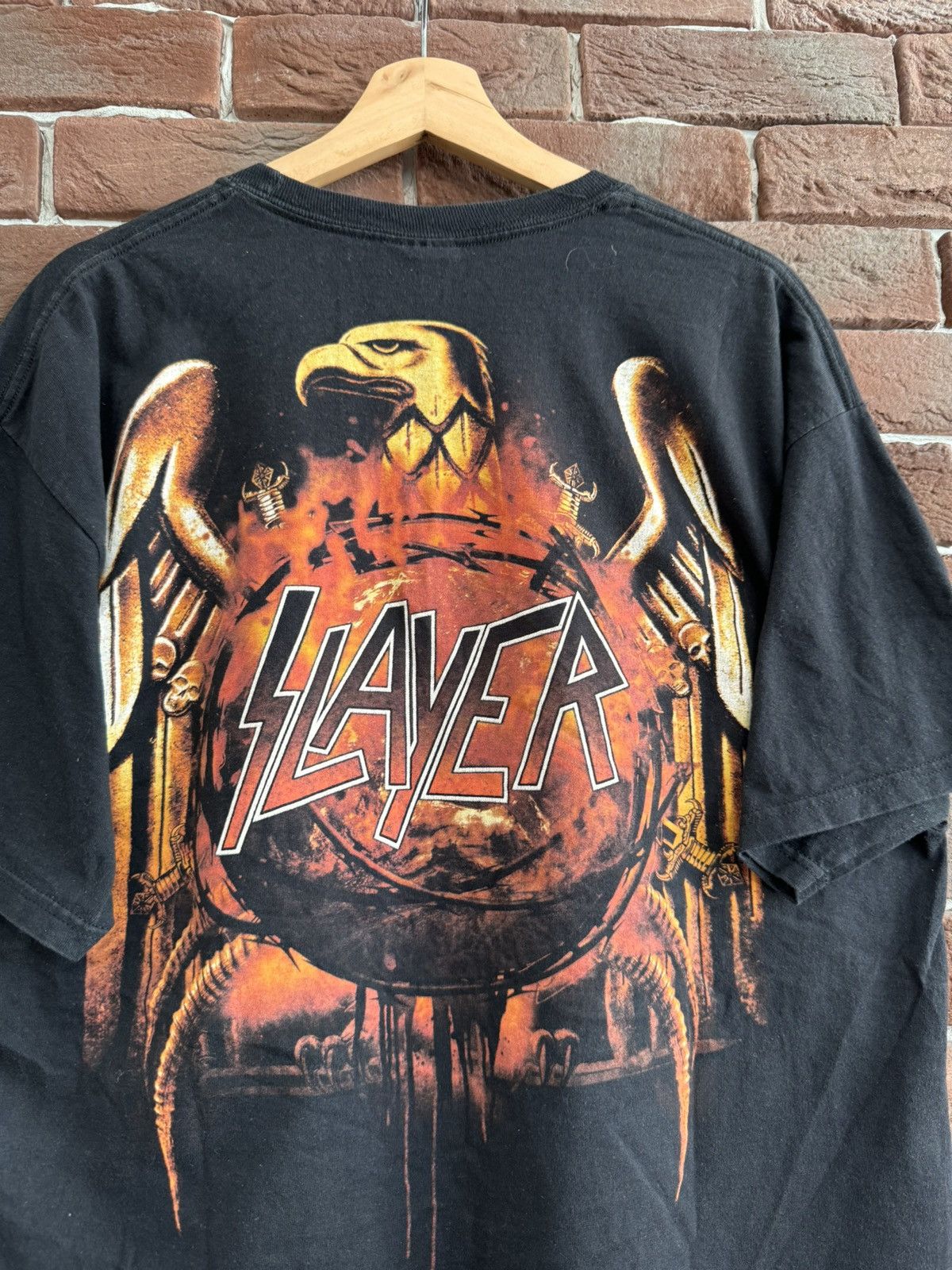 Band Tees Vintage 00s Slayer Heavy Metal Band T Shirt Divine Rare XL Size US XL / EU 56 / 4 - 4 Thumbnail