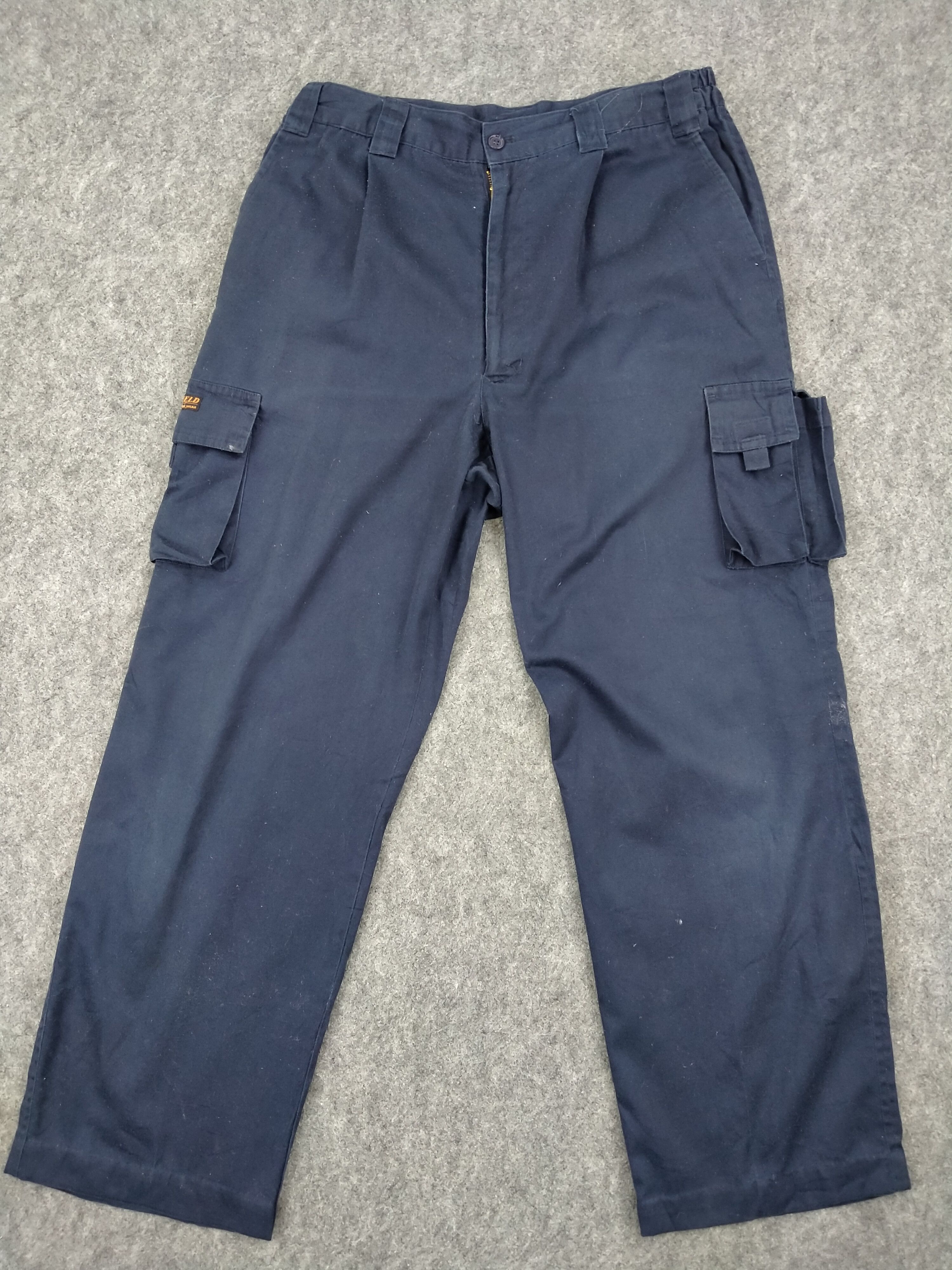 Japanese Brand Elastic Waist Japanese Brand Cargo Multi Pants -CP065 Size US 31 - 1 Thumbnail