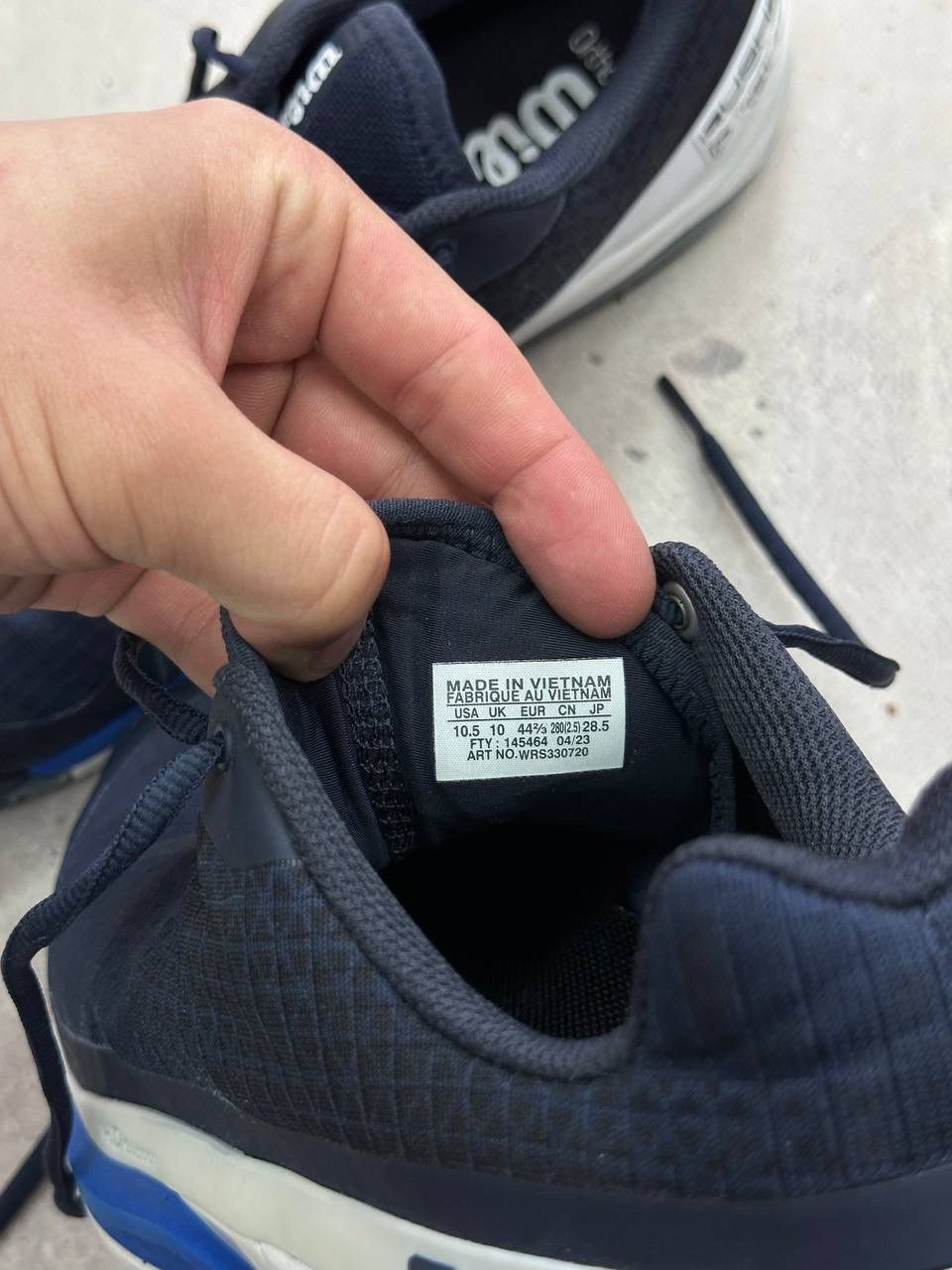 Wilson Wilson Rush Pro 4.0 Tennis Shoes Navy Blue Men’s EU 44 US 10 Size US 10.5 / EU 43-44 - 7 Thumbnail