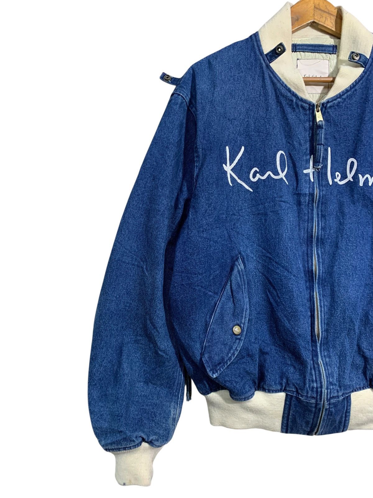 Karl Helmut 🔥KARL HELMUT DENIM BOMBERS JACKET PARACHUTE Size US L / EU 52-54 / 3 - 2 Thumbnail