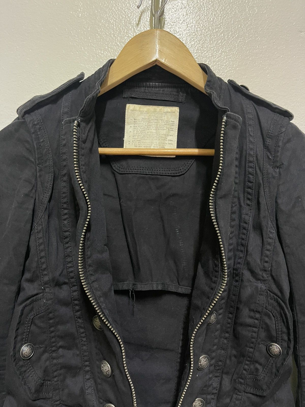 Japanese Brand GOA Band Jacket Military Style Punk Size XS / US 0-2 / IT 36-38 - 9 Thumbnail