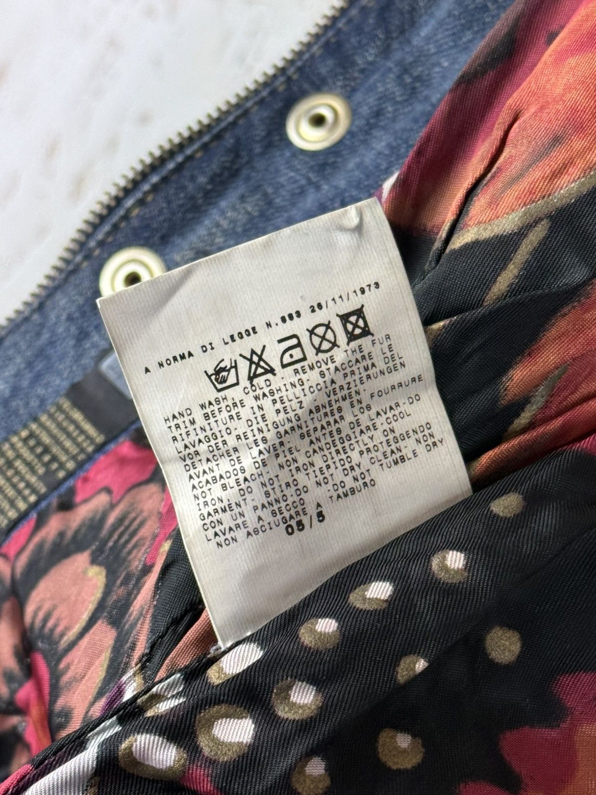 Roberto Cavalli Just Cavalli 2005 Runway Napoleon Denim Jacket Blue IT40 Size S / US 4 / IT 40 - 23 Thumbnail