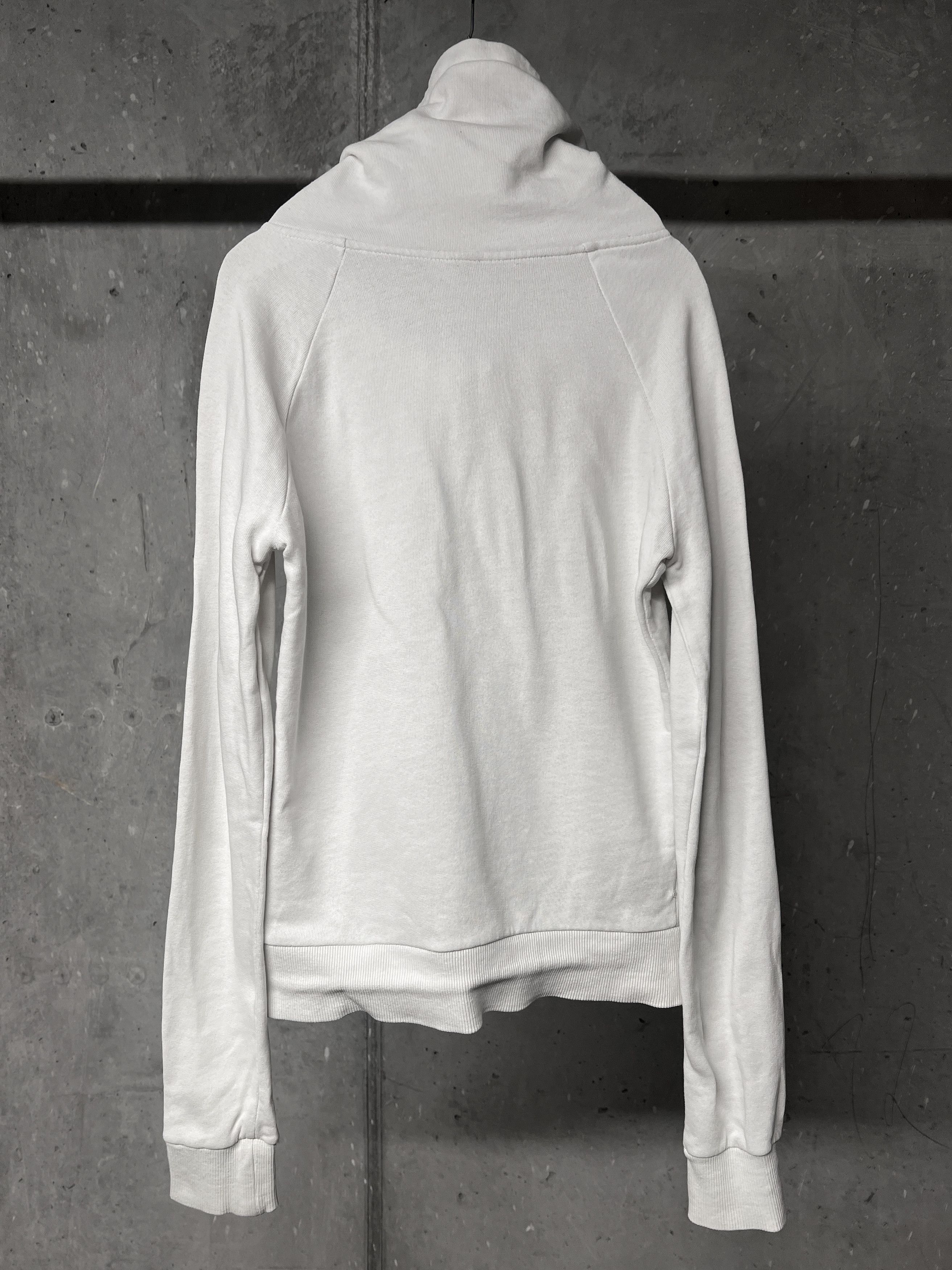 Japanese Brand Sculptural high-neck cowl zip unit bone white Size S / US 4 / IT 40 - 3 Thumbnail