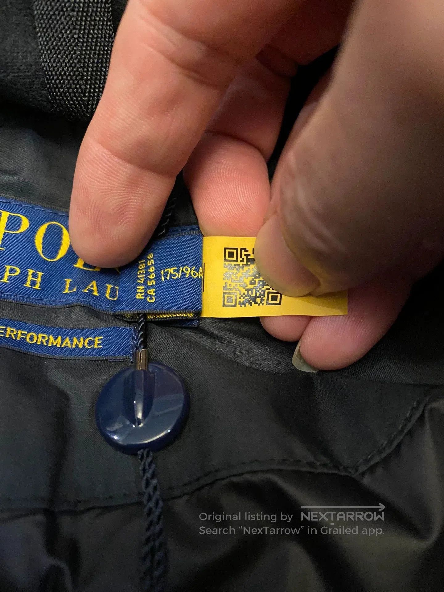 Polo Ralph Lauren Black Puffer Coat with Hood and Pockets. Size US M / EU 48-50 / 2 - 7 Thumbnail