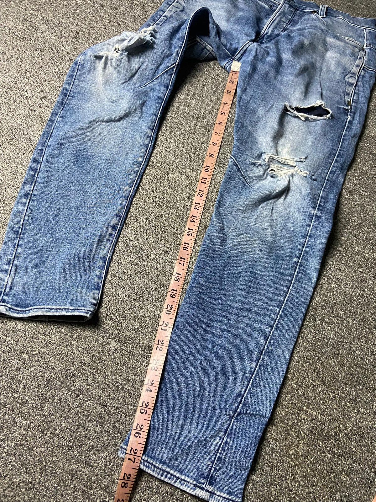 G-Star G-STAR RAW DSTAQ 3D Slim Ripped Jeans (141) Size US 31 - 9 Thumbnail