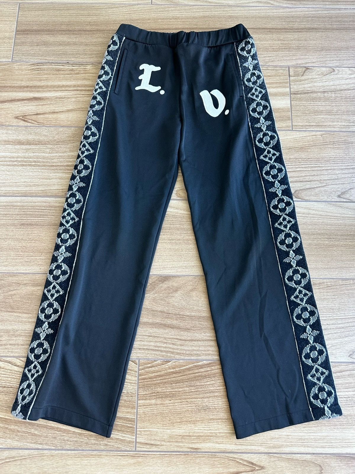 Louis Vuitton LV Flower Band Track Pants Black Men's - FW21 - US