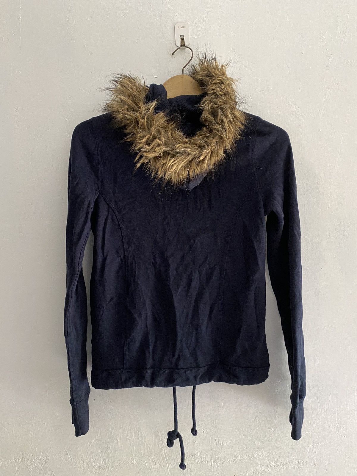 If Six Was Nine × Japanese Brand × Le Grande Bleu (L.G.B.) Japanese Hollister Fur Dark Navy Hoodie lgb style Size US S / EU 44-46 / 1 - 2 Thumbnail