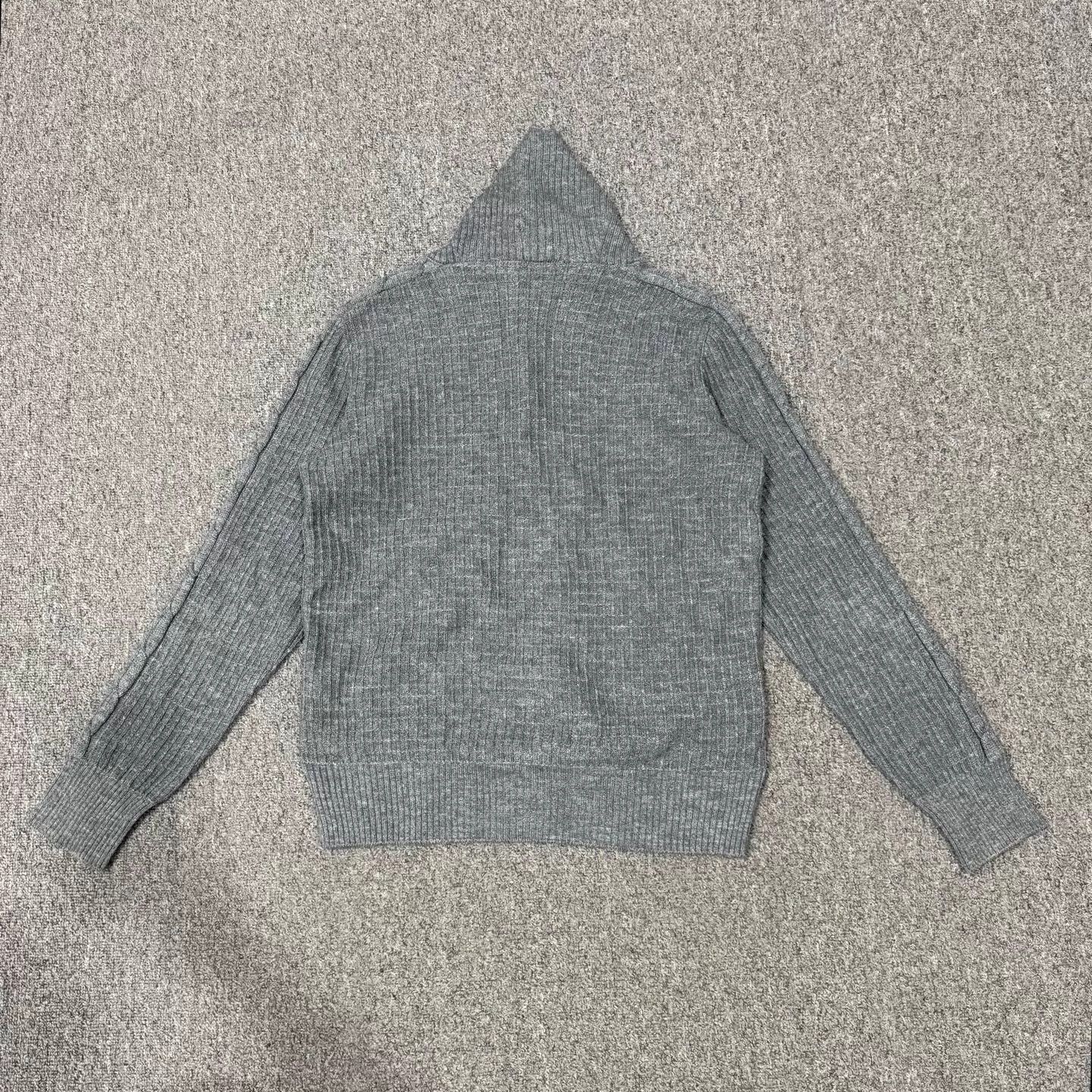Louis Vuitton LV Gray Wool Knit Color Blocked Jacket M 99 New Size US M / EU 48-50 / 2 - 2 Thumbnail