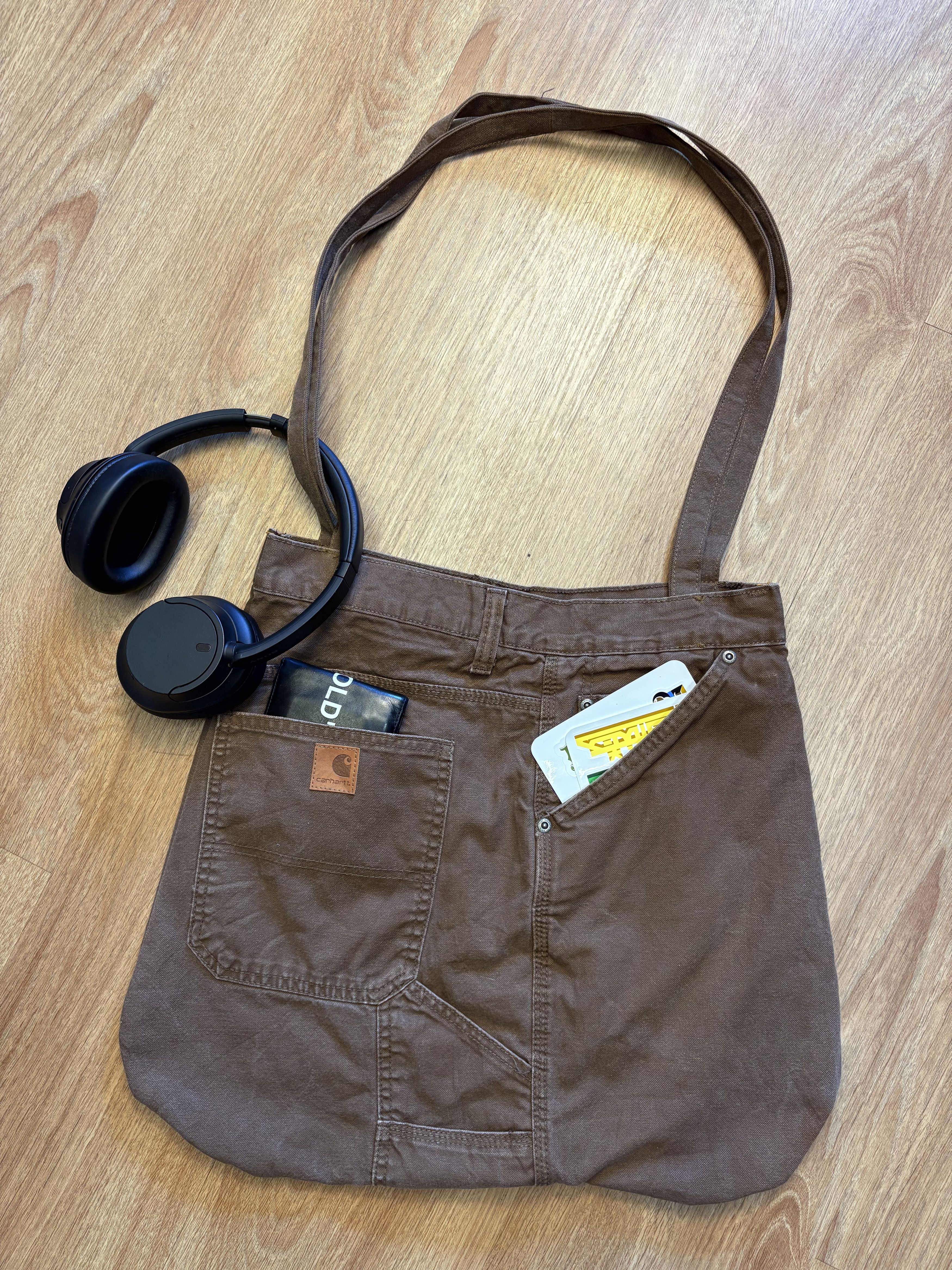 Carhartt Carhartt Reworked Cargo Pocket Brown Tote Bag Size ONE SIZE - 1 Thumbnail