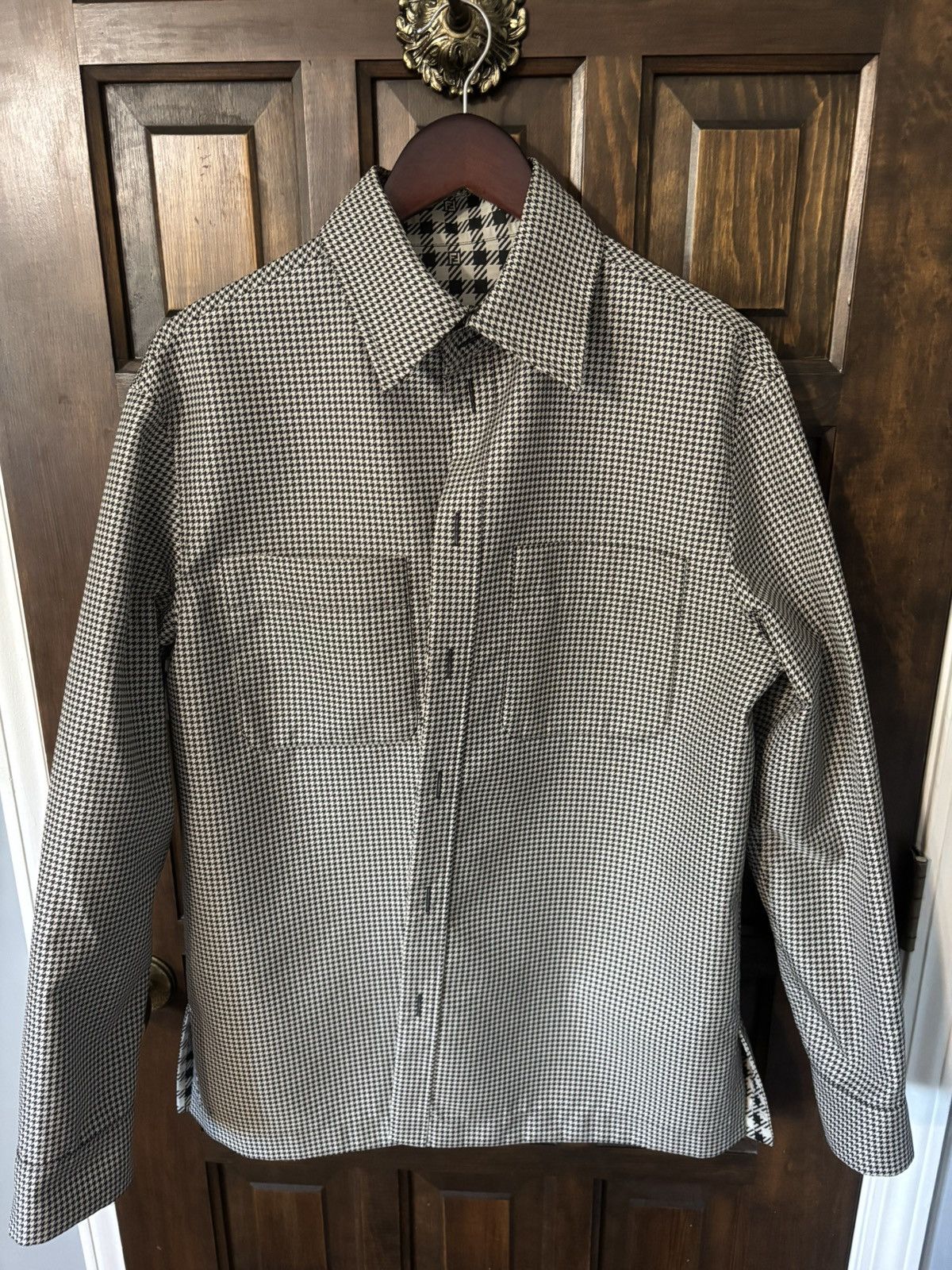 Fendi Fendi Houndstooth Reversible Jacket Size US M / EU 48-50 / 2 - 4 Thumbnail