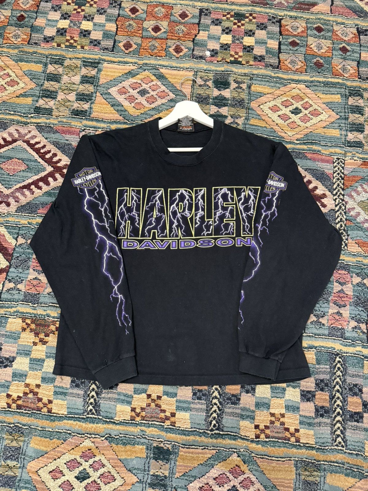 Harley Davidson Lightning Shirt | Grailed