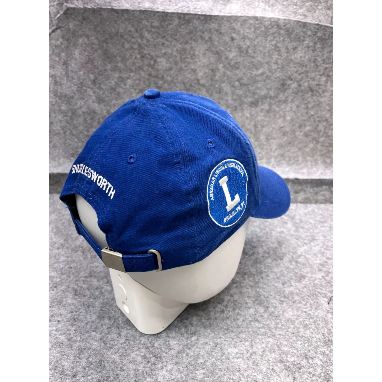 Vintage VINTAGE Headgear Classics Abraham Lincoln Highschool Hat Cap Strap Back Adult Blue Wool Blend Baseball Cap One Size Blue Unisex Mens Womens Boys Girls Size ONE SIZE - 7 Thumbnail