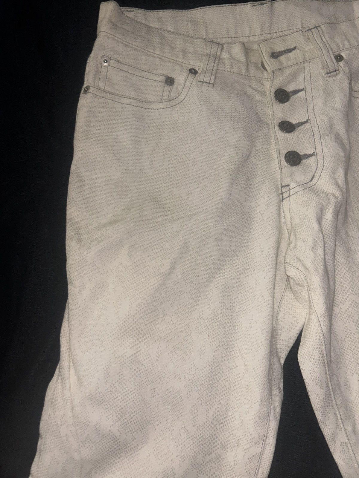 Tornado Mart Tornado Mart Snakeskin Denim Size US 29 - 2 Thumbnail