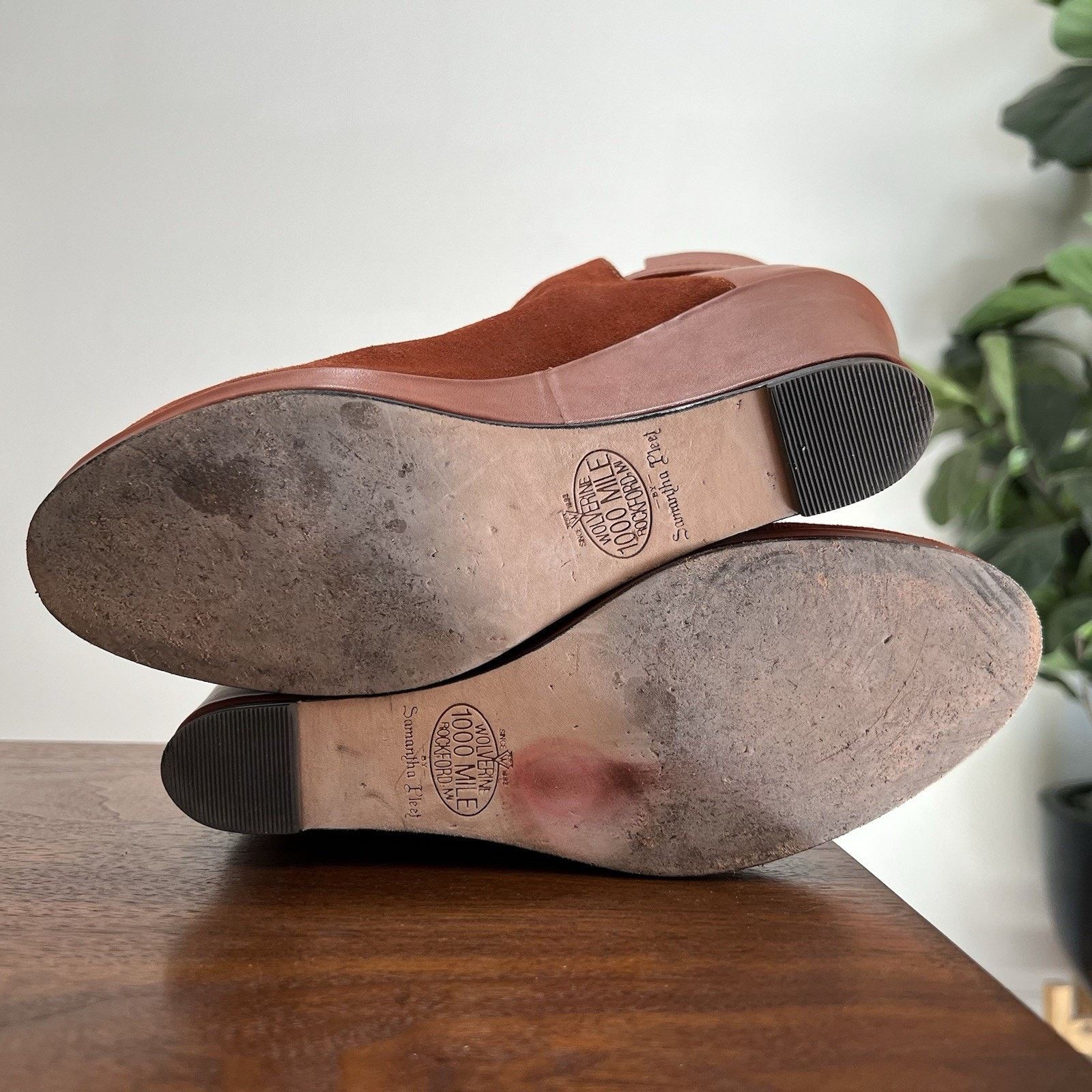 Wolverine Wolverine Samantha Pleet 8B Suede Wedge Bootie 1000 Mile Size US 8 / IT 38 - 4 Thumbnail