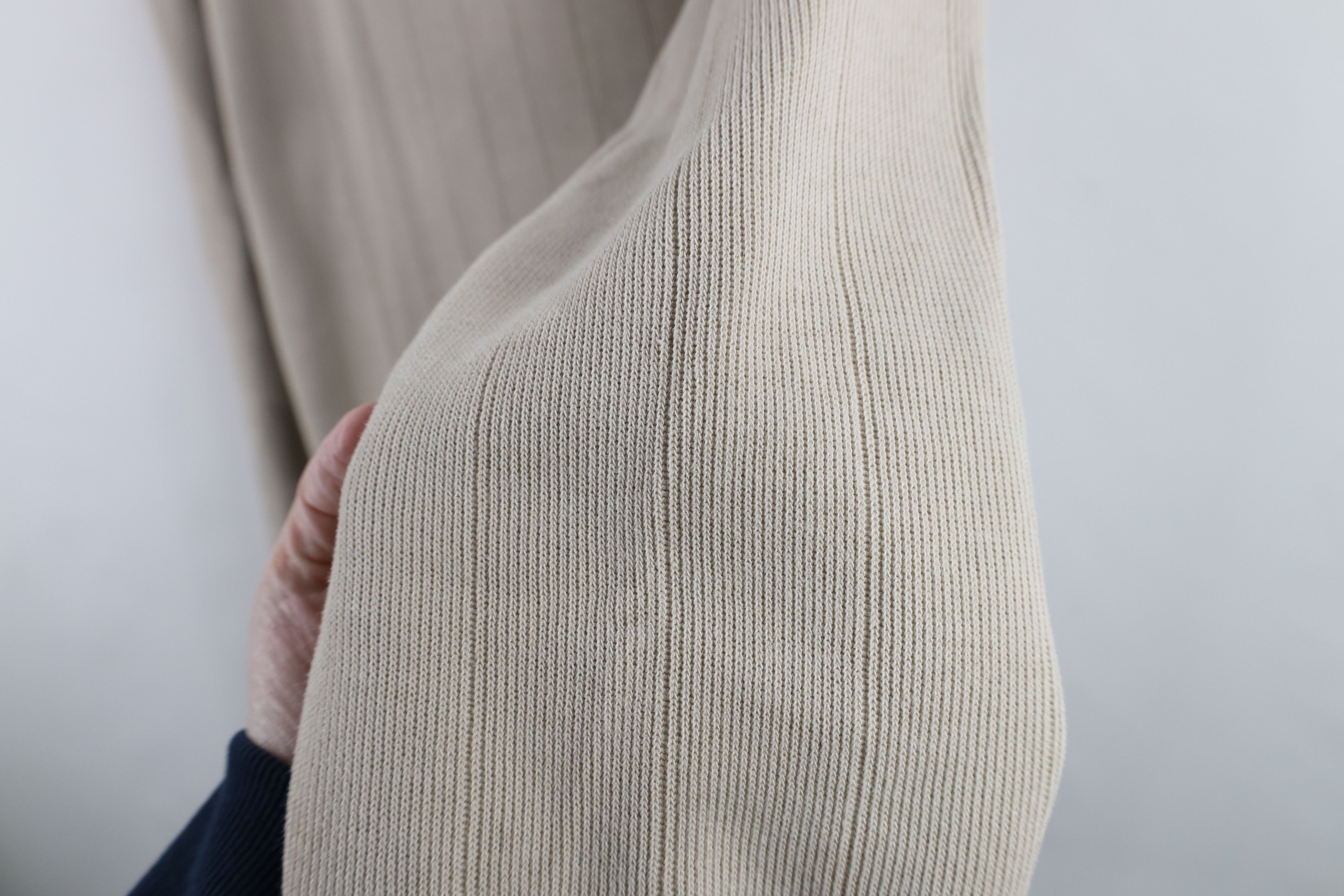 Columbia × Vintage Vintage Columbia Faded Ribbed Knit V-Neck Sweater Beige Size US L / EU 52-54 / 3 - 5 Thumbnail