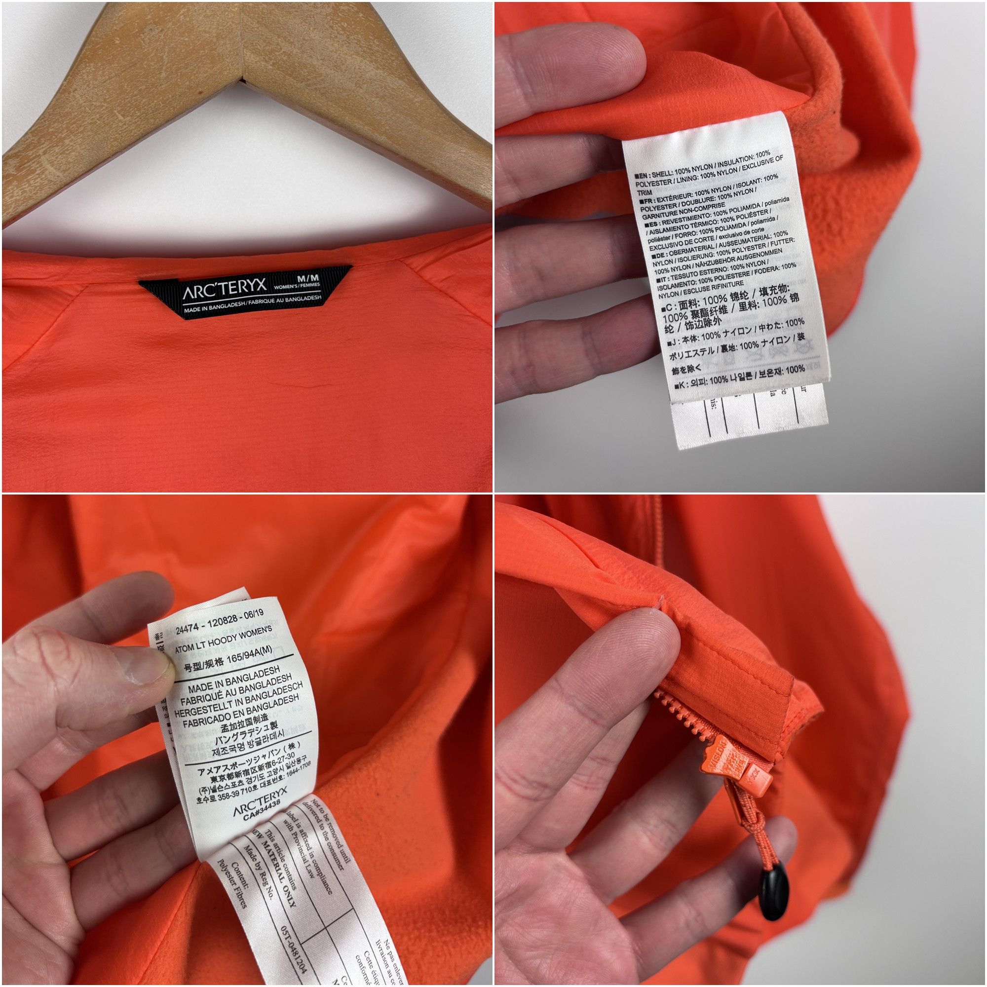 Arc'teryx Womens Arcteryx Atom LT Hooded Jacket Orange Size M Size M / US 6-8 / IT 42-44 - 10 Thumbnail