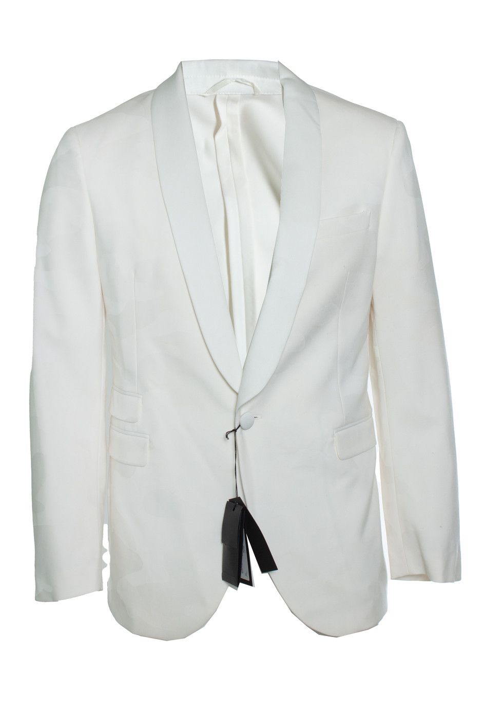 Neil Barrett Neil Barrett, White camo printed tuxedo jacket Size 50R - 1 Thumbnail